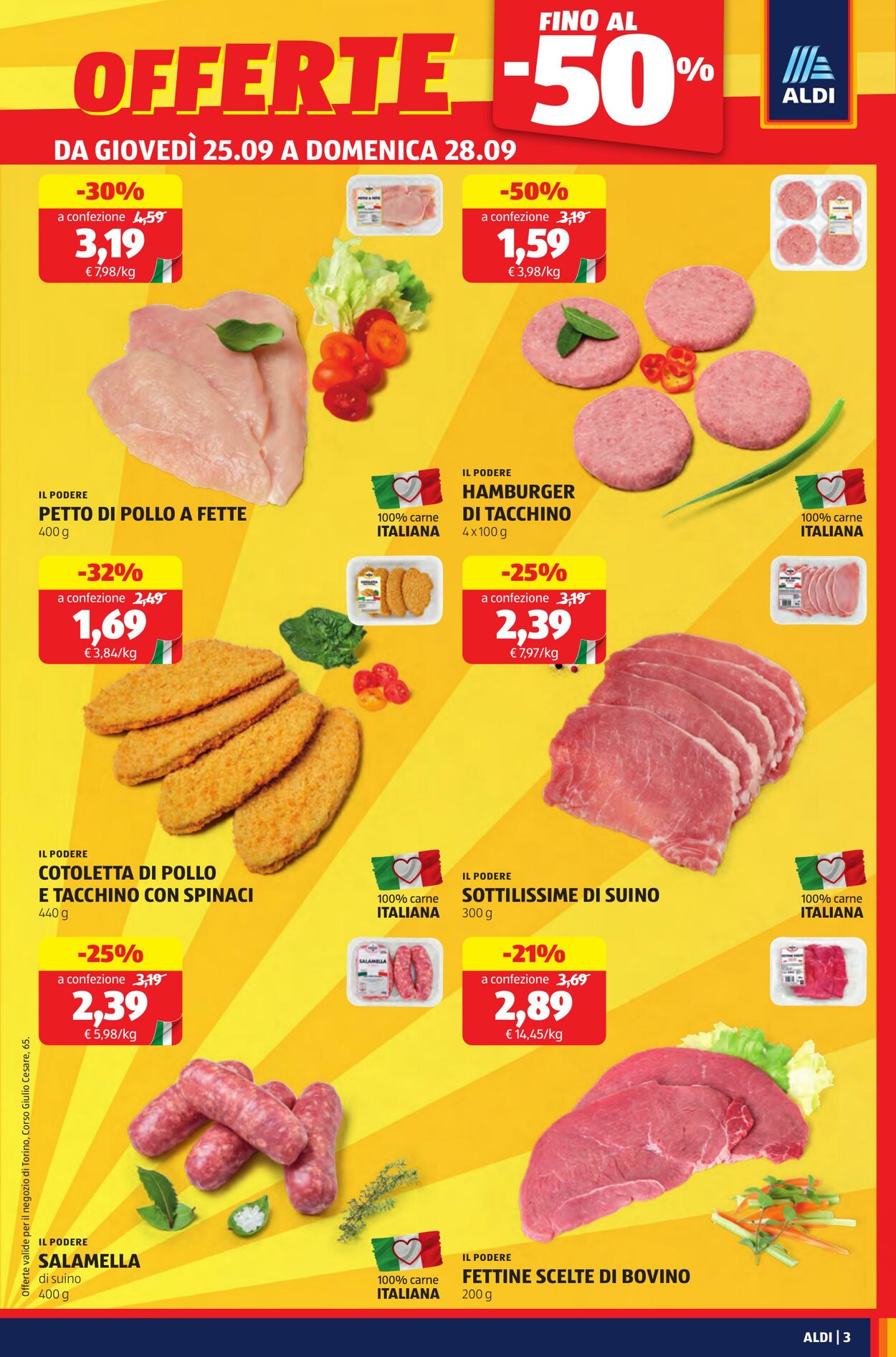 Volantino Aldi 25.09.2025 - 28.09.2025