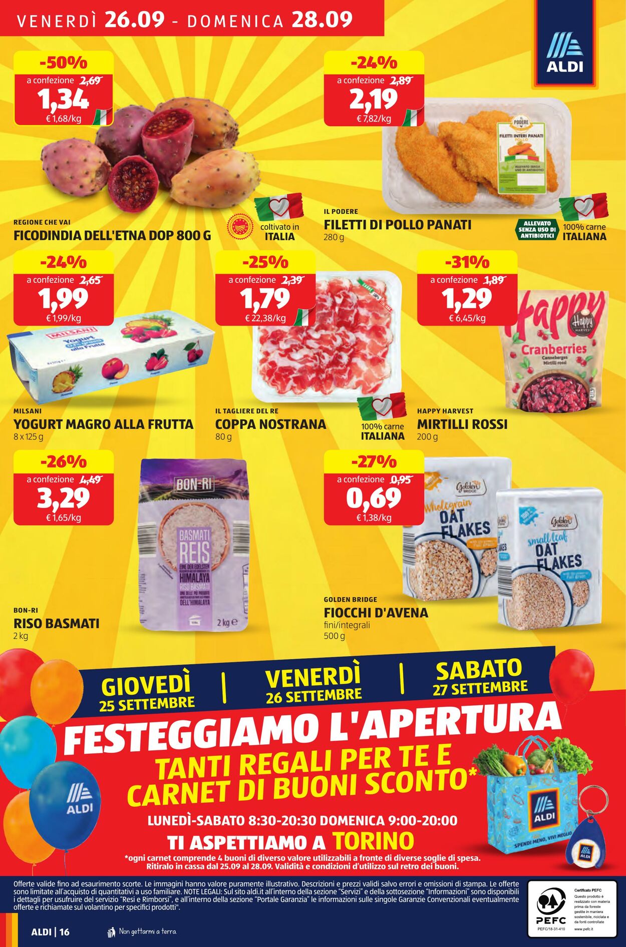 Volantino Aldi 25.09.2025 - 28.09.2025