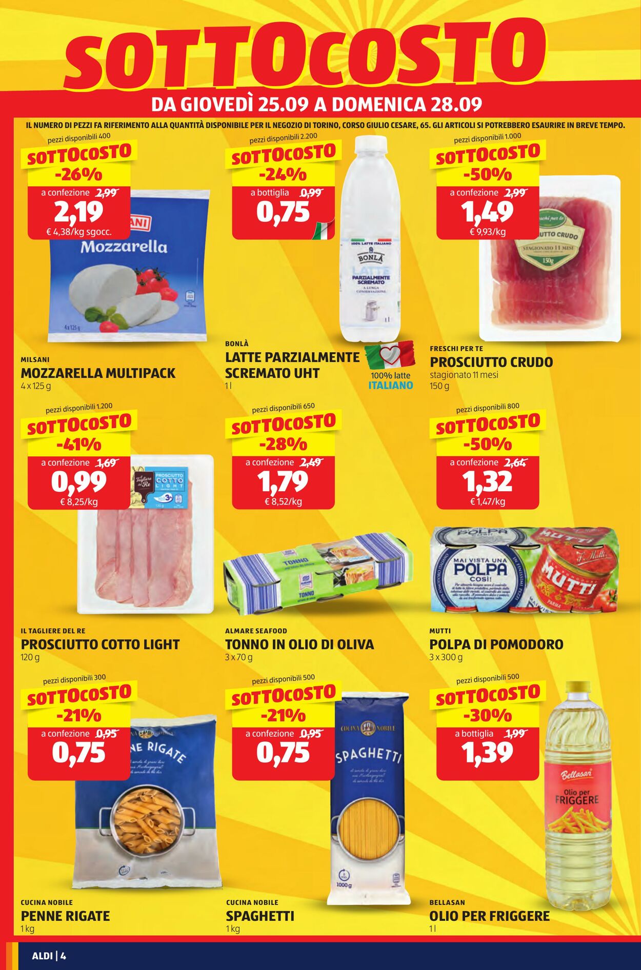 Volantino Aldi 25.09.2025 - 28.09.2025