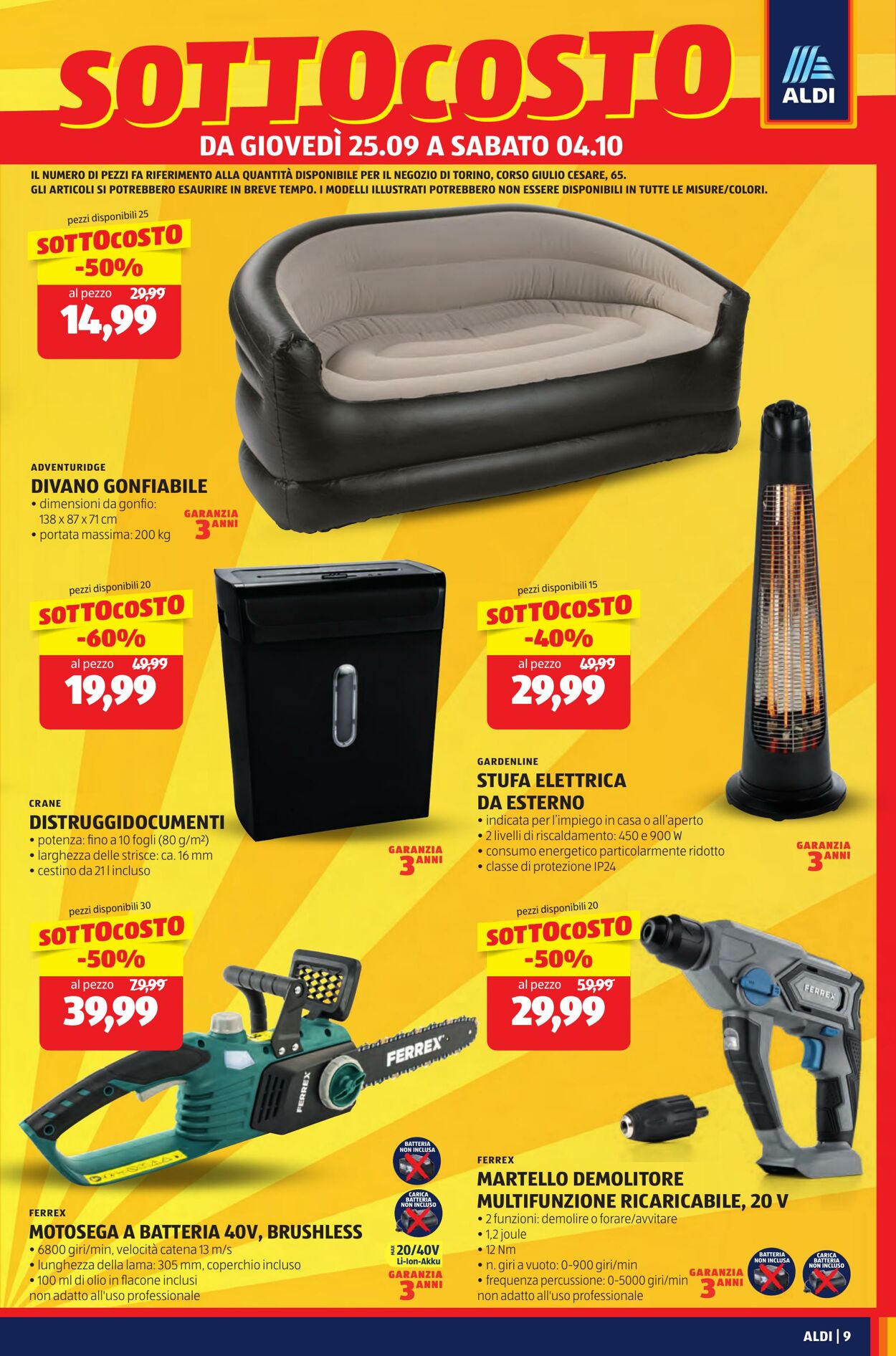 Volantino Aldi 25.09.2025 - 28.09.2025