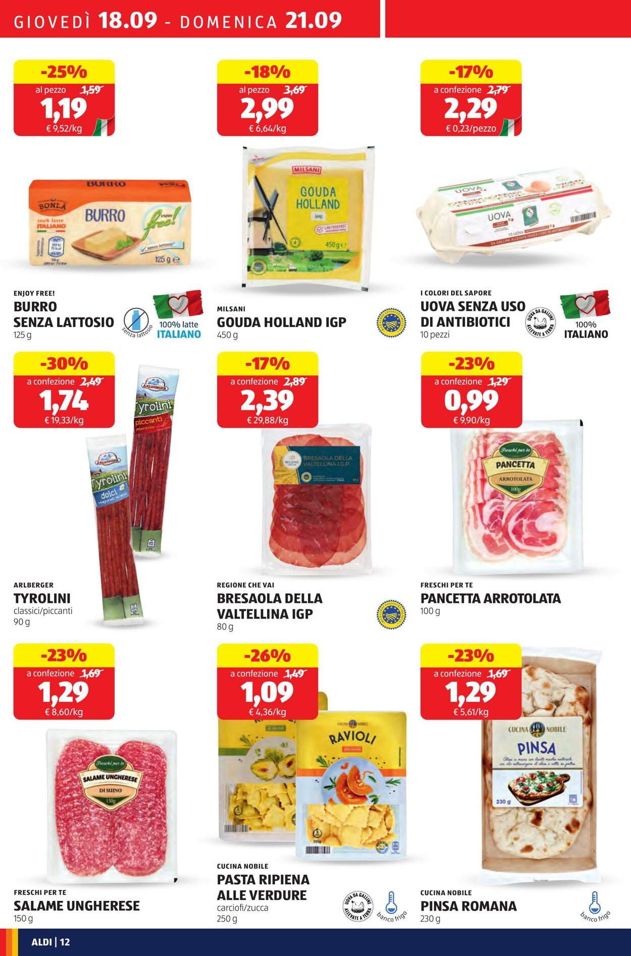 Volantino Aldi 18.09.2025 - 21.09.2025