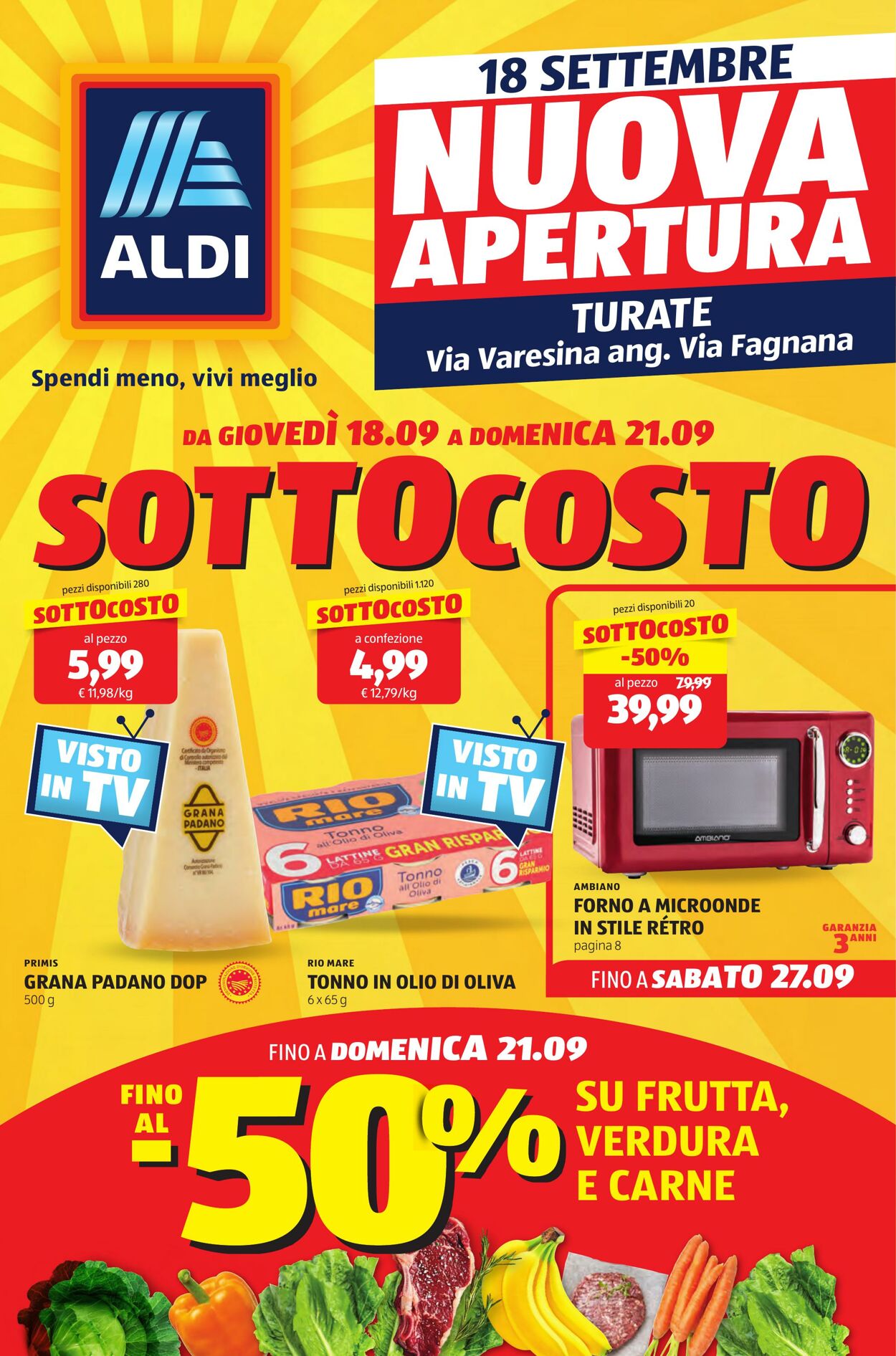 Volantino Aldi 18.09.2025 - 21.09.2025
