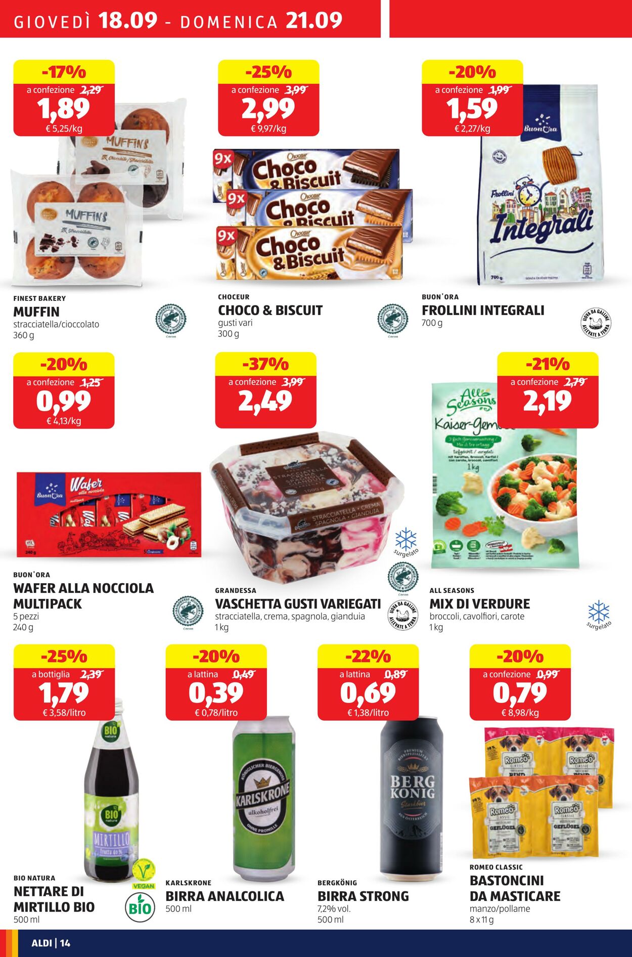 Volantino Aldi 18.09.2025 - 21.09.2025