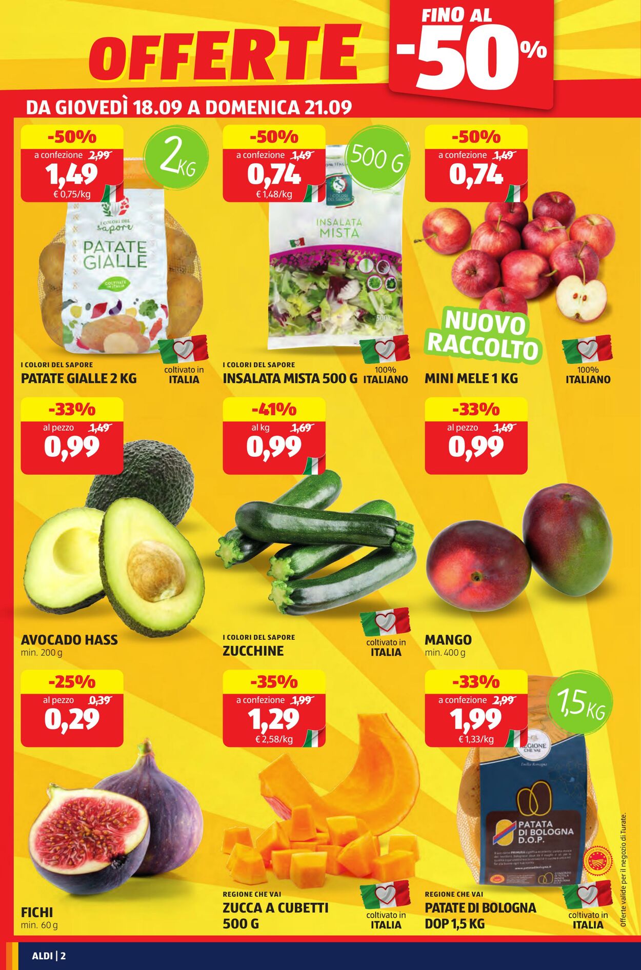 Volantino Aldi 18.09.2025 - 21.09.2025