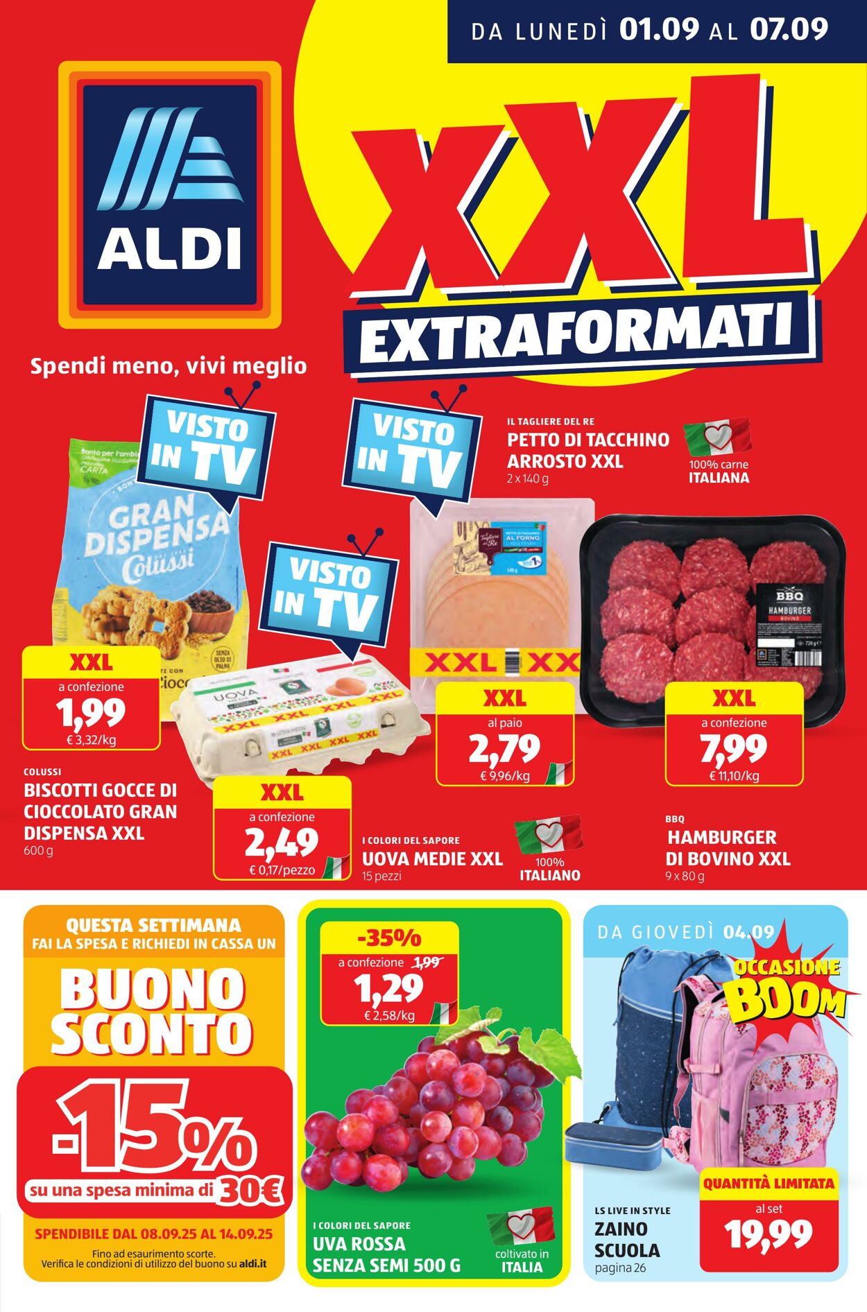 Volantino Aldi 01.09.2025 - 07.09.2025