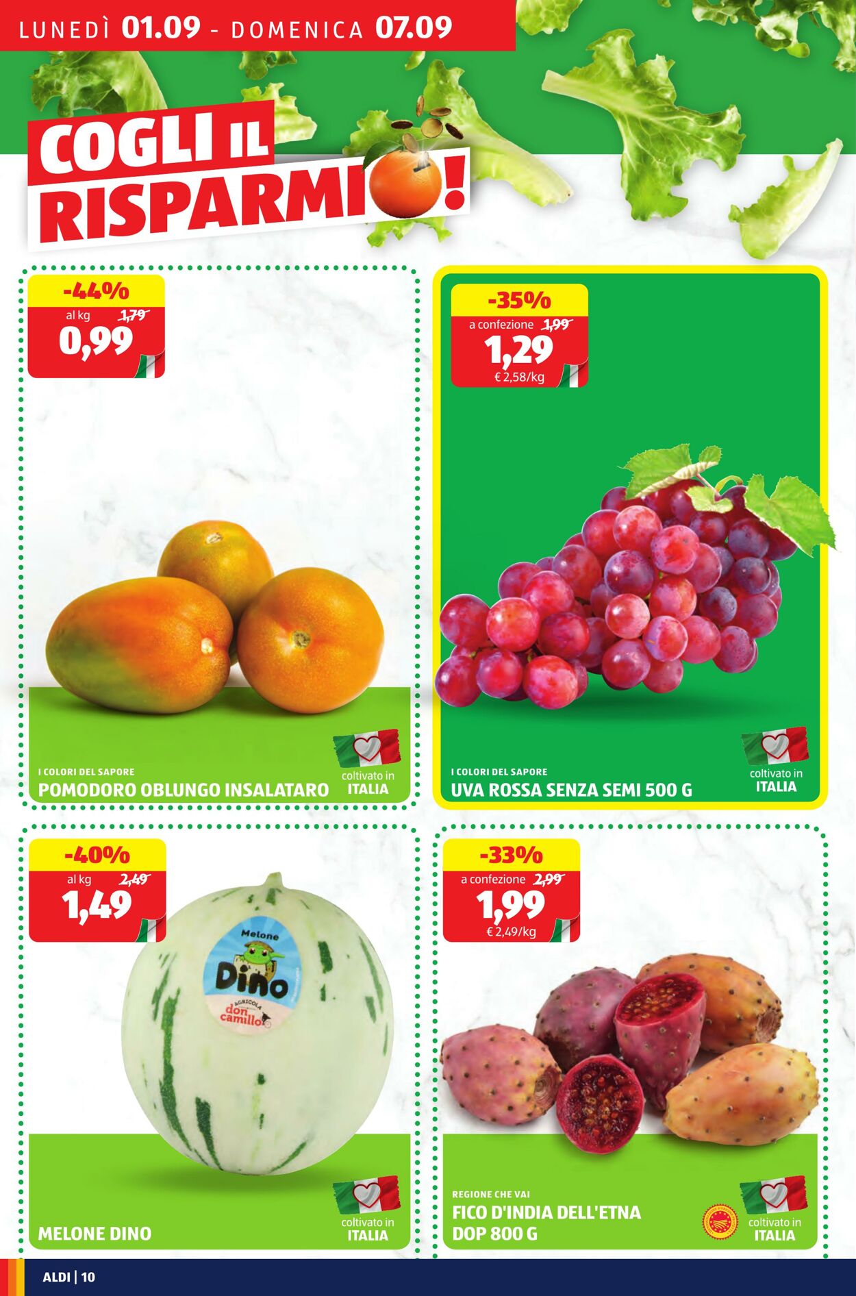 Volantino Aldi 01.09.2025 - 07.09.2025