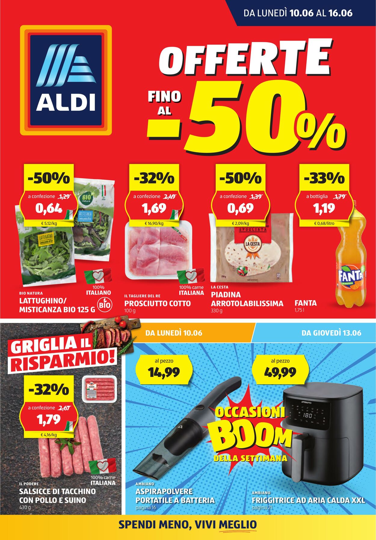 Volantino Aldi 10.06.2024 - 16.06.2024