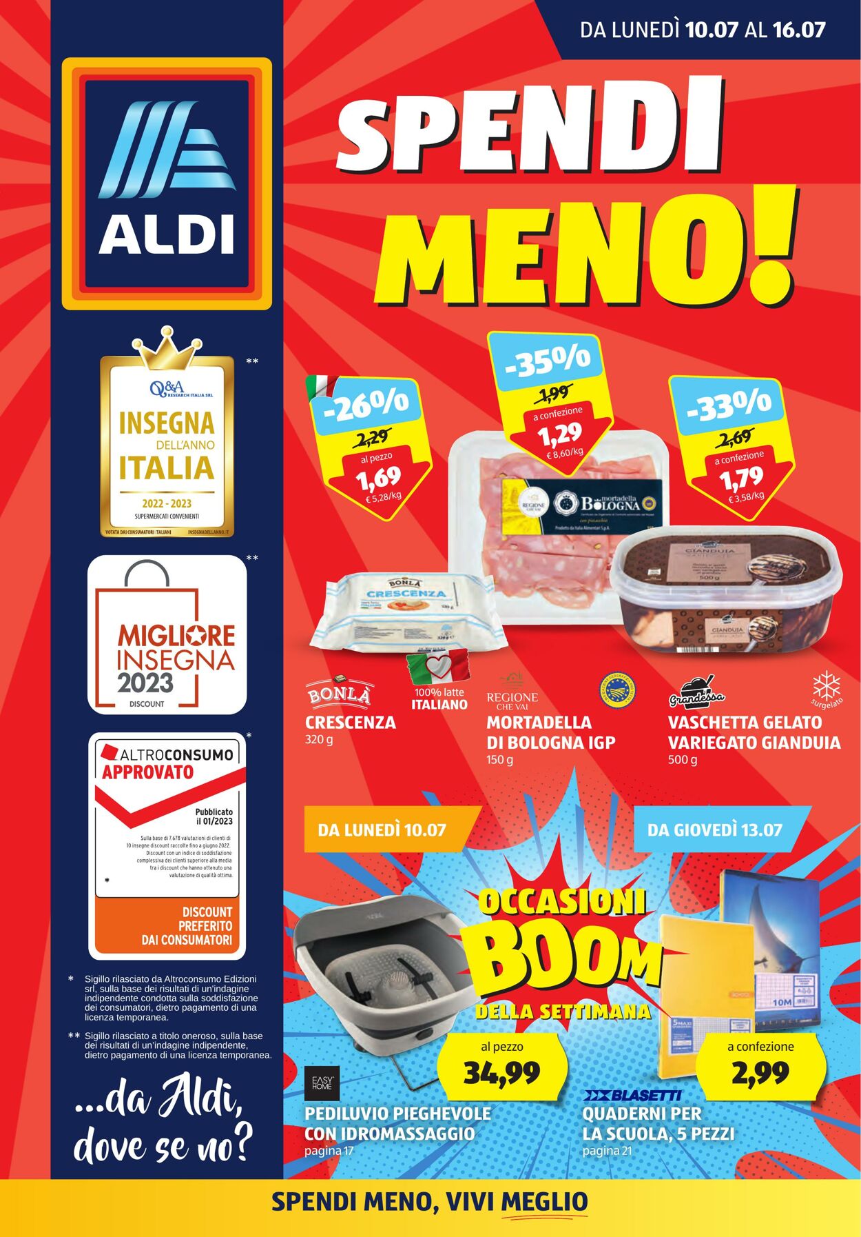 Volantino Aldi 10.07.2023 - 16.07.2023