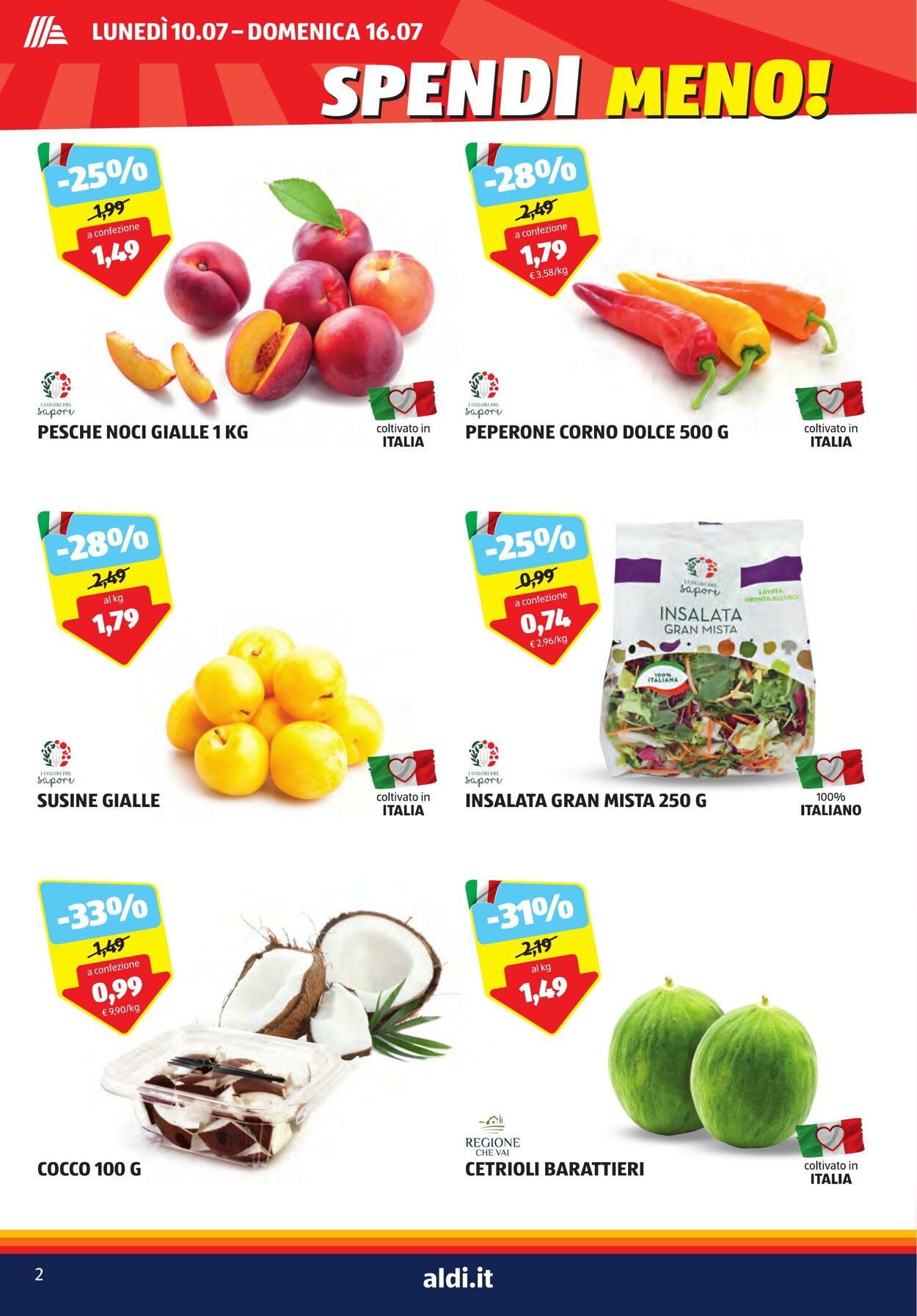 Volantino Aldi 10.07.2023 - 16.07.2023