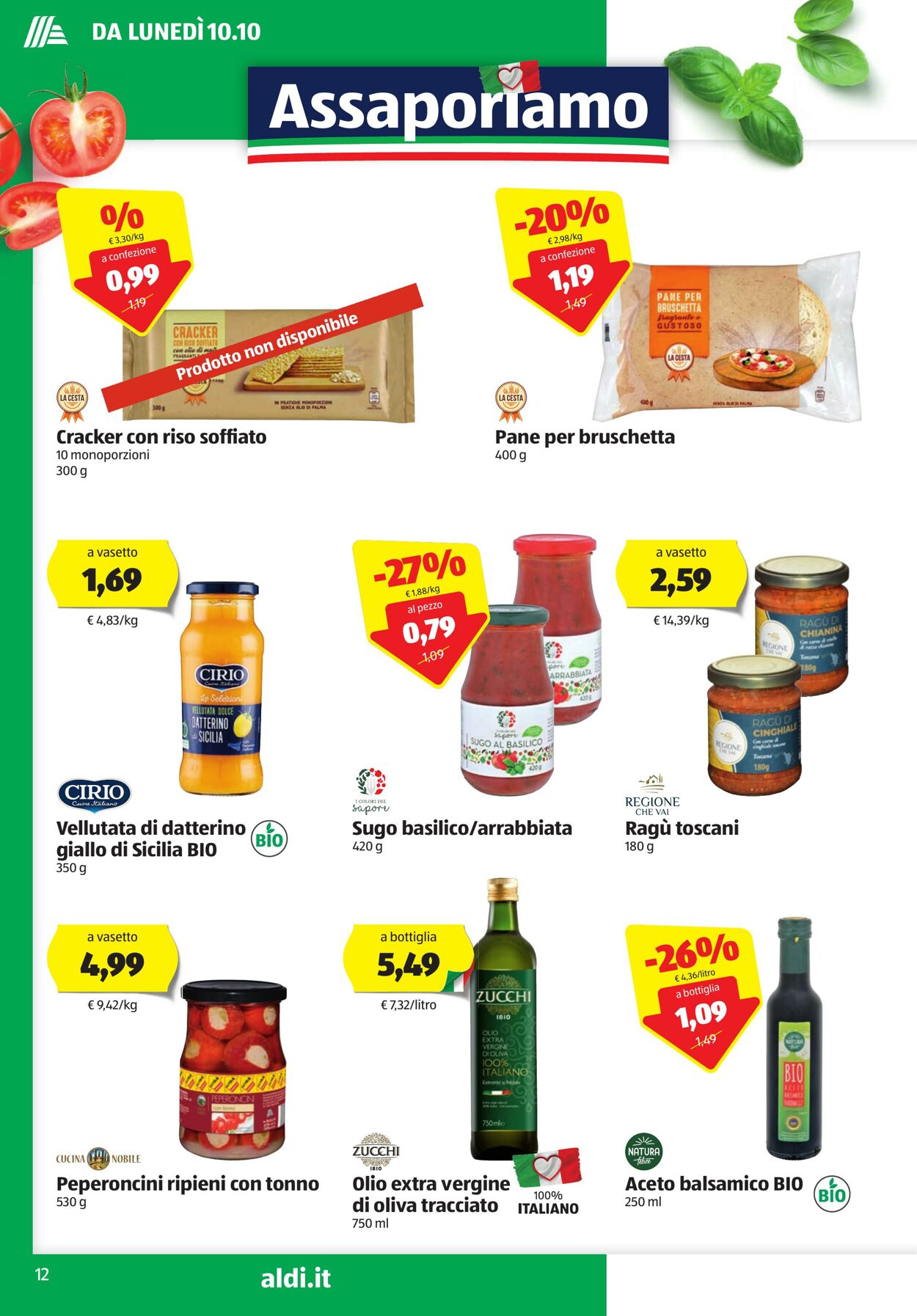 Volantino Aldi 10.10.2022 - 16.10.2022