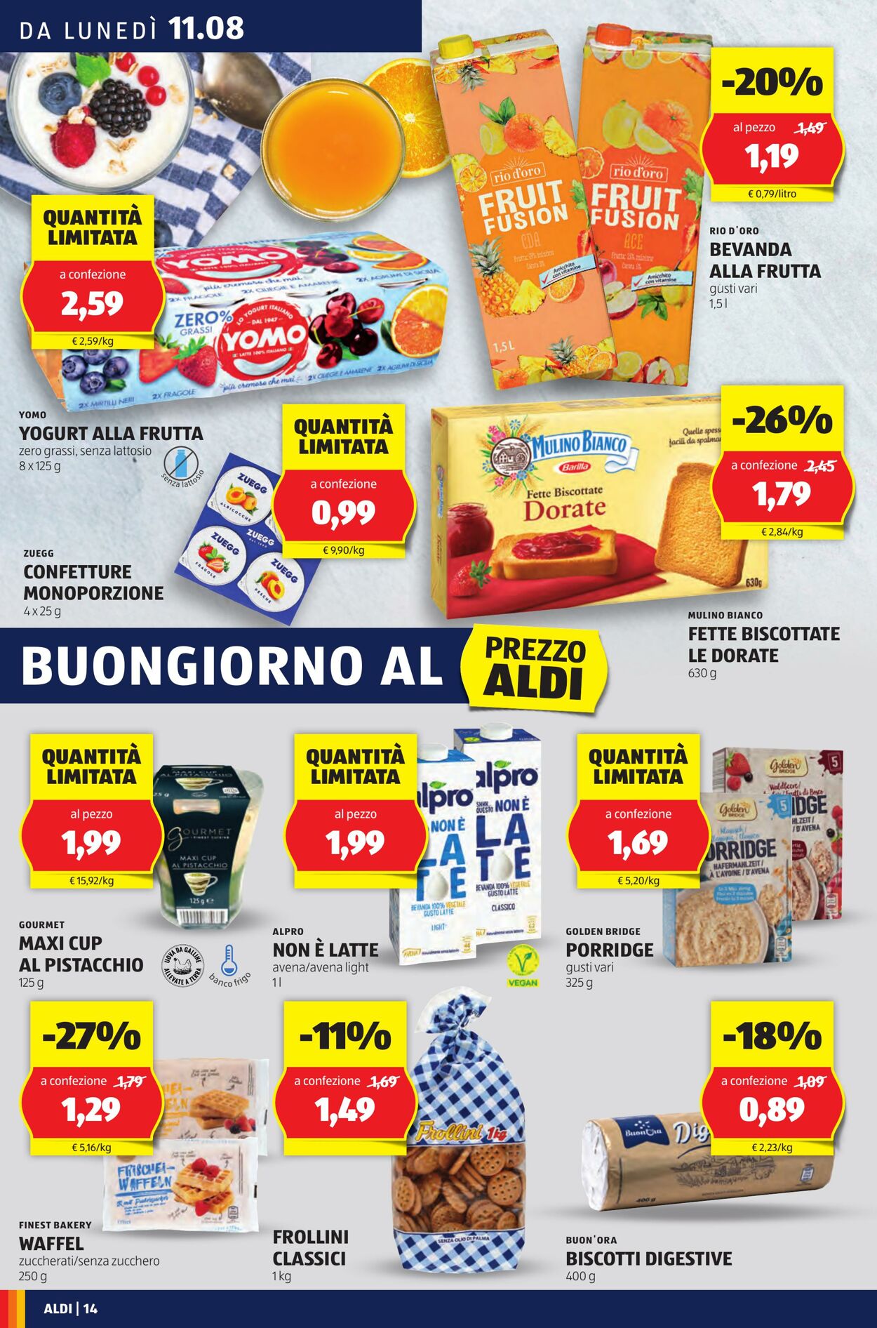 Volantino Aldi 11.08.2025 - 17.08.2025