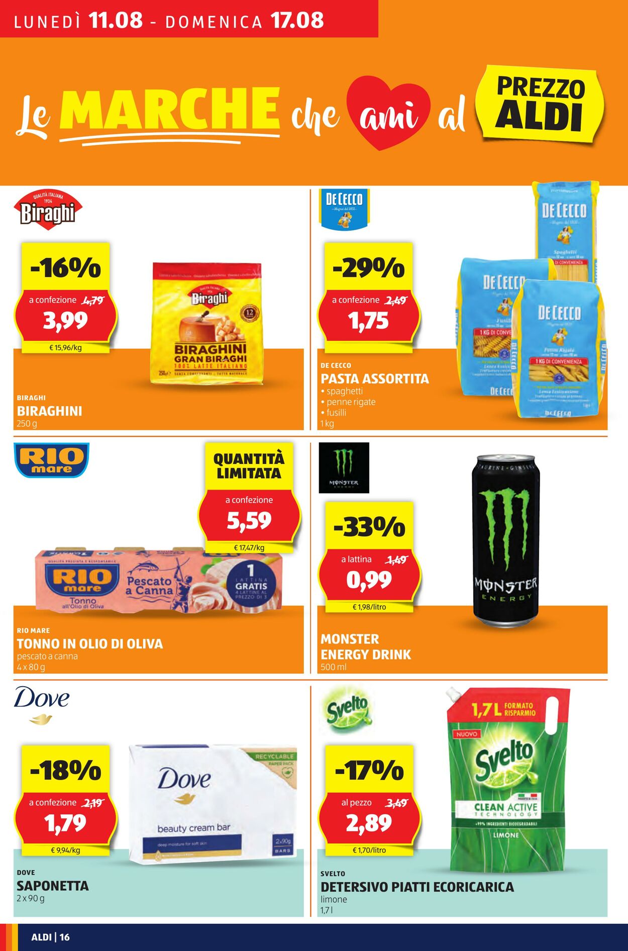 Volantino Aldi 11.08.2025 - 17.08.2025