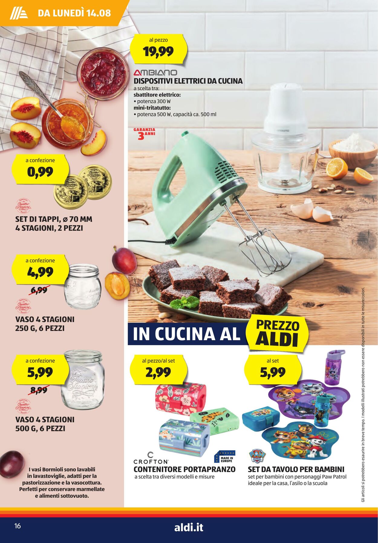 Volantino Aldi 14.08.2023 - 20.08.2023