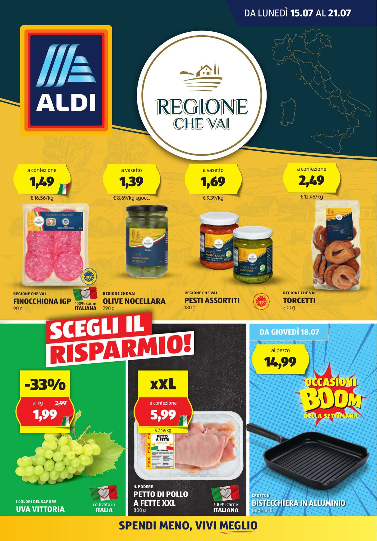 Volantino Aldi 15.07.2024 - 21.07.2024