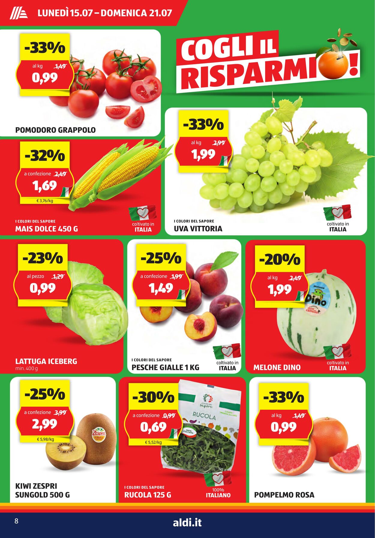 Volantino Aldi 15.07.2024 - 21.07.2024