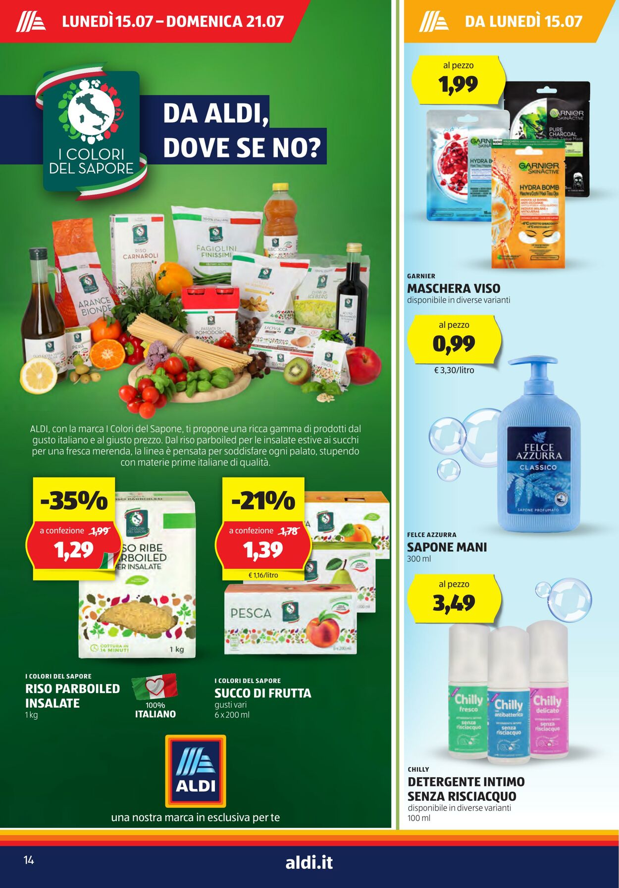 Volantino Aldi 15.07.2024 - 21.07.2024