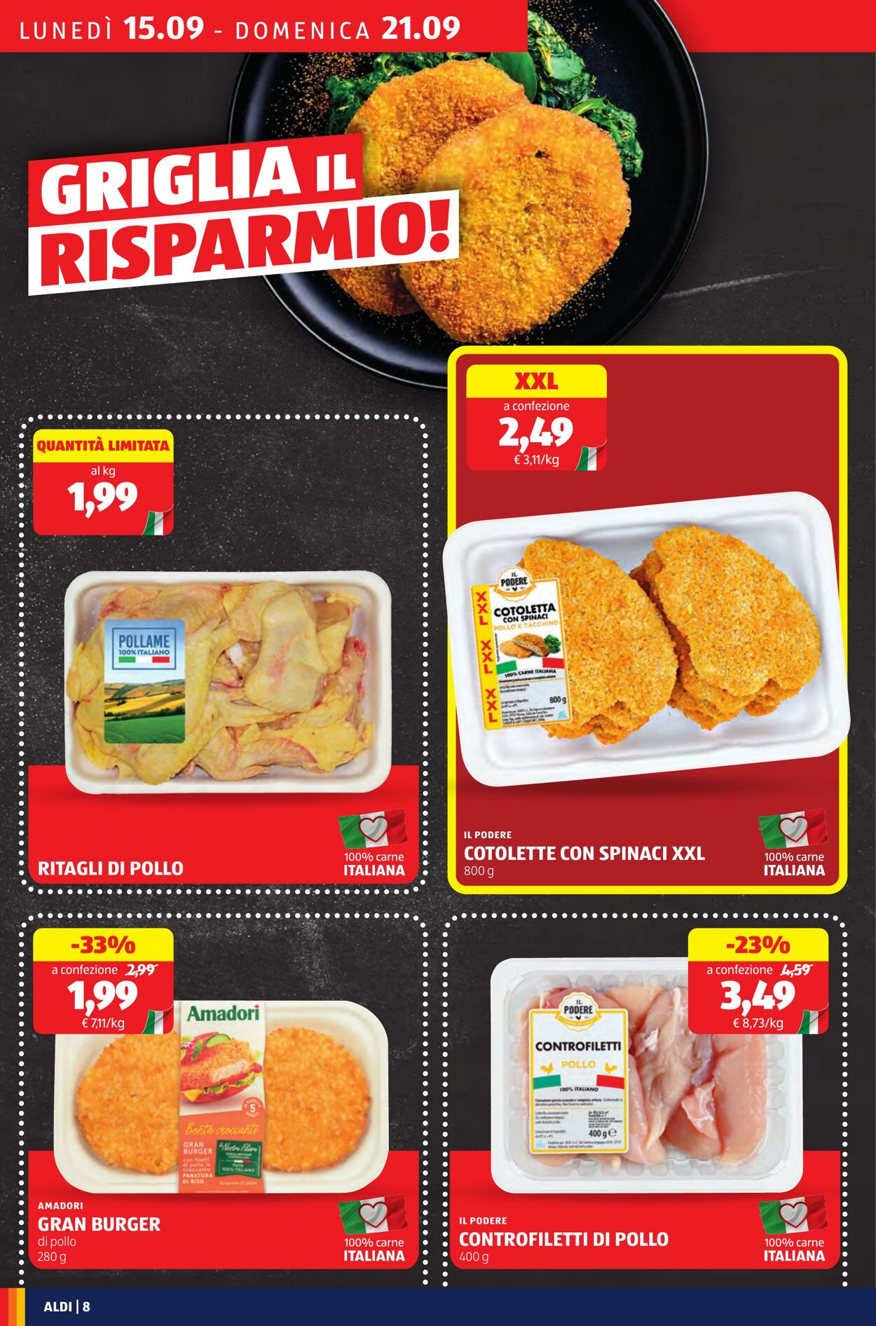 Volantino Aldi 15.09.2025 - 21.09.2025