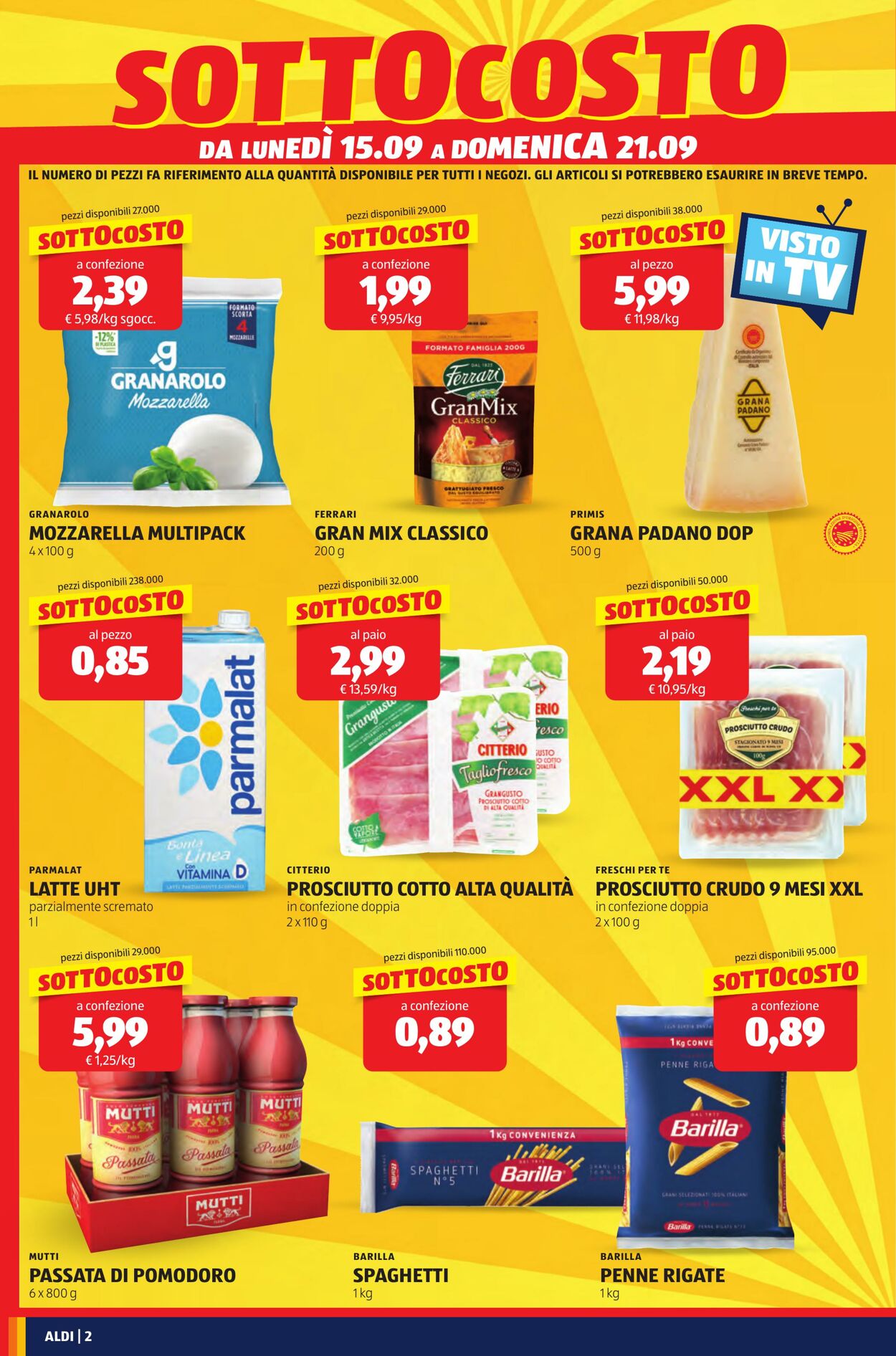 Volantino Aldi 15.09.2025 - 21.09.2025