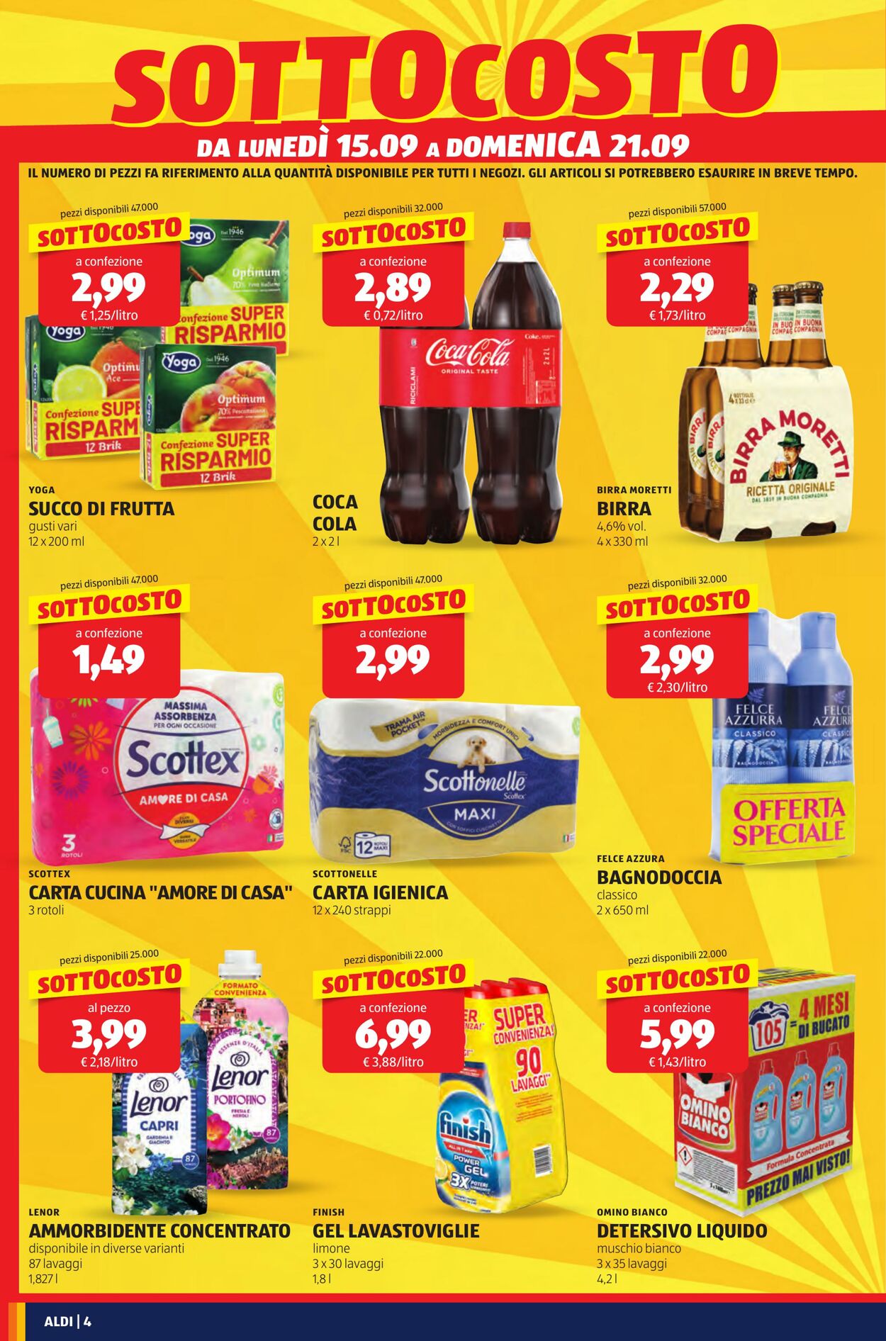 Volantino Aldi 15.09.2025 - 21.09.2025
