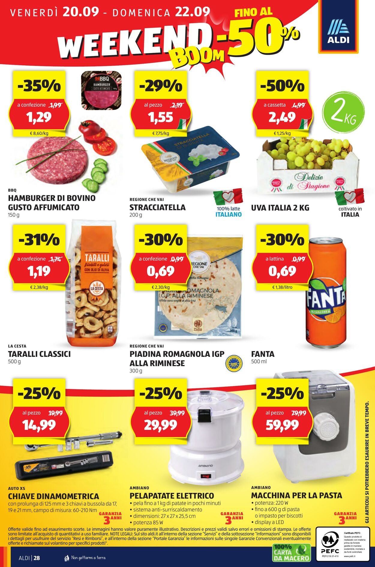 Volantino Aldi 16.09.2024 - 22.09.2024