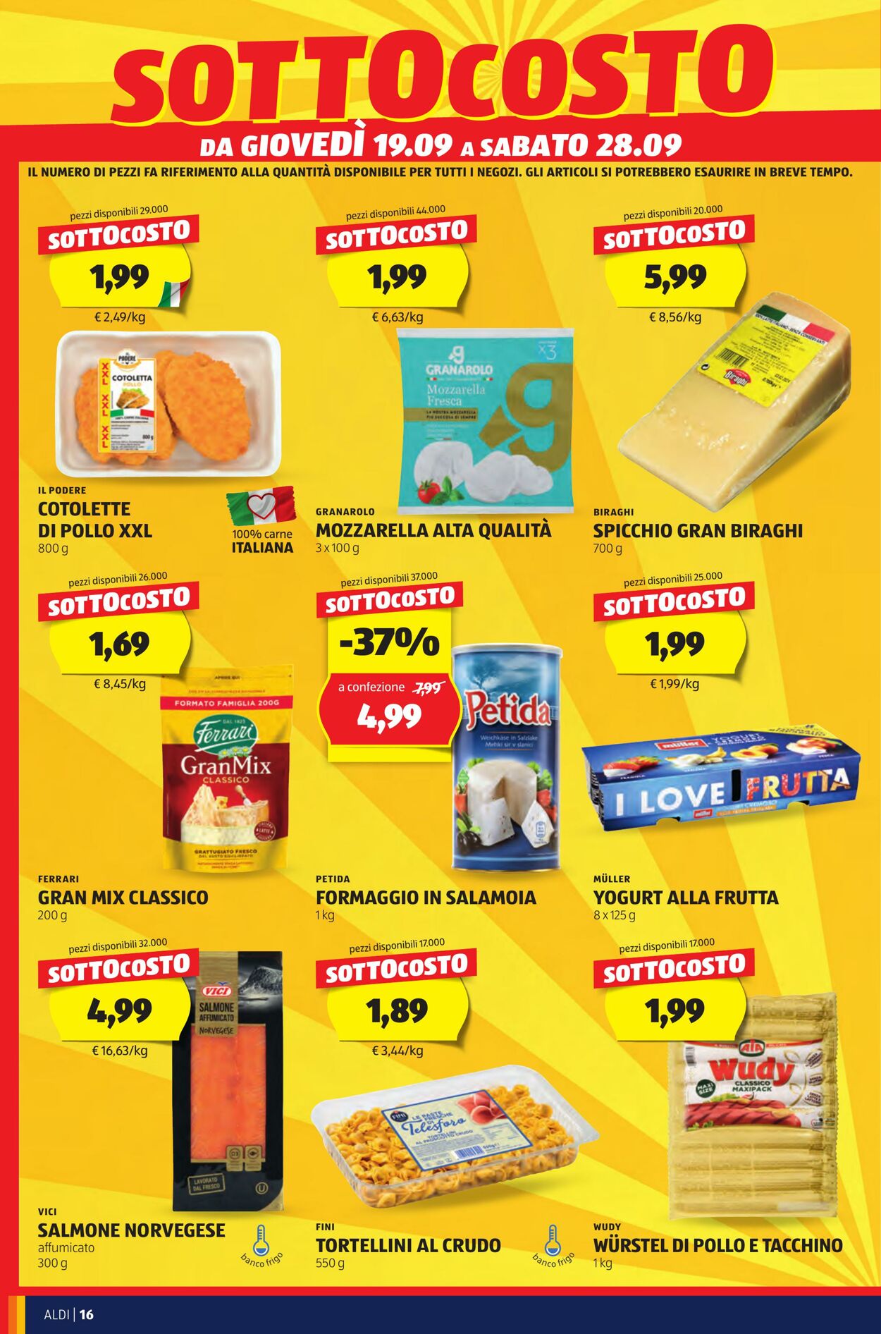 Volantino Aldi 16.09.2024 - 22.09.2024