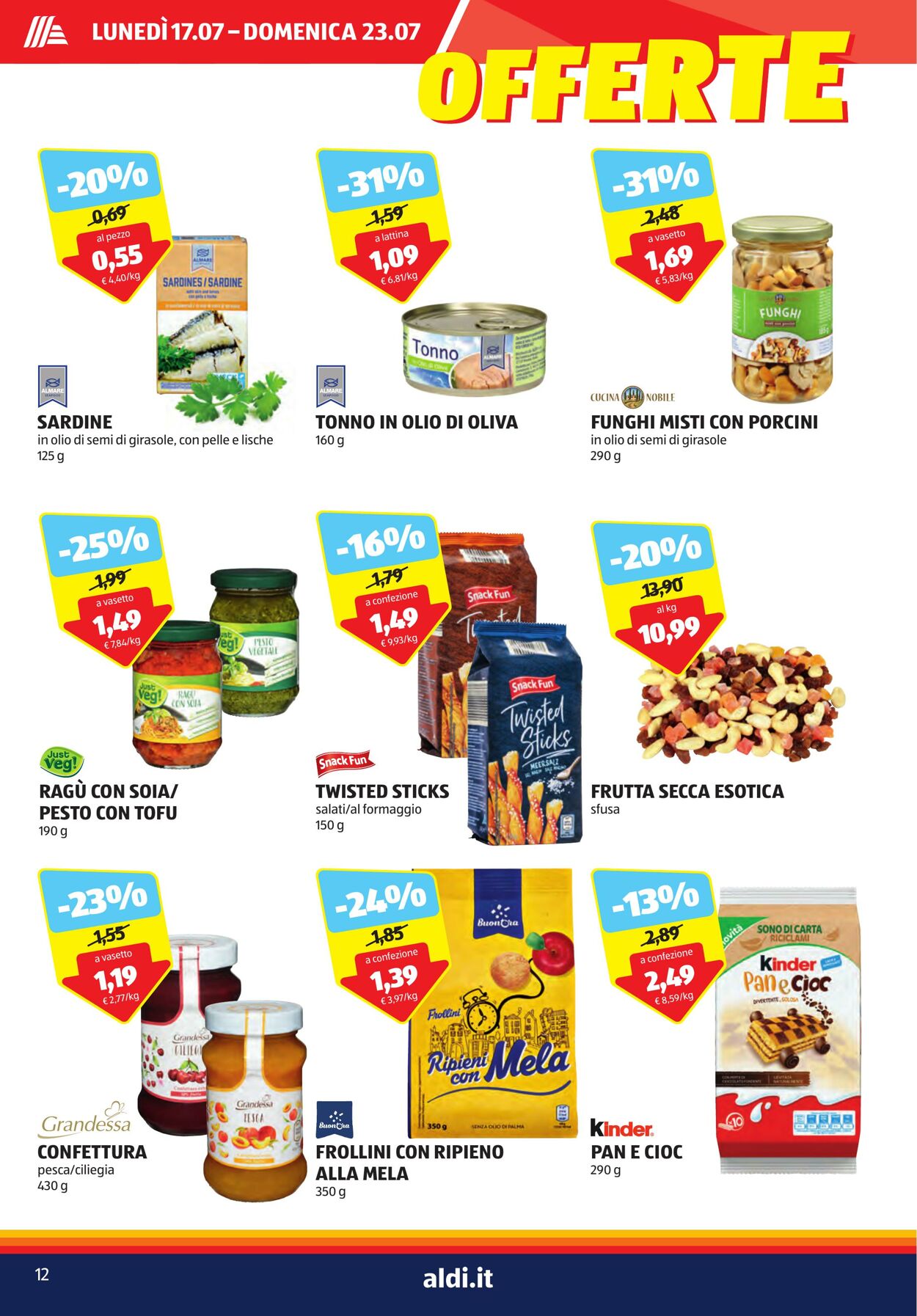 Volantino Aldi 17.07.2023 - 23.07.2023