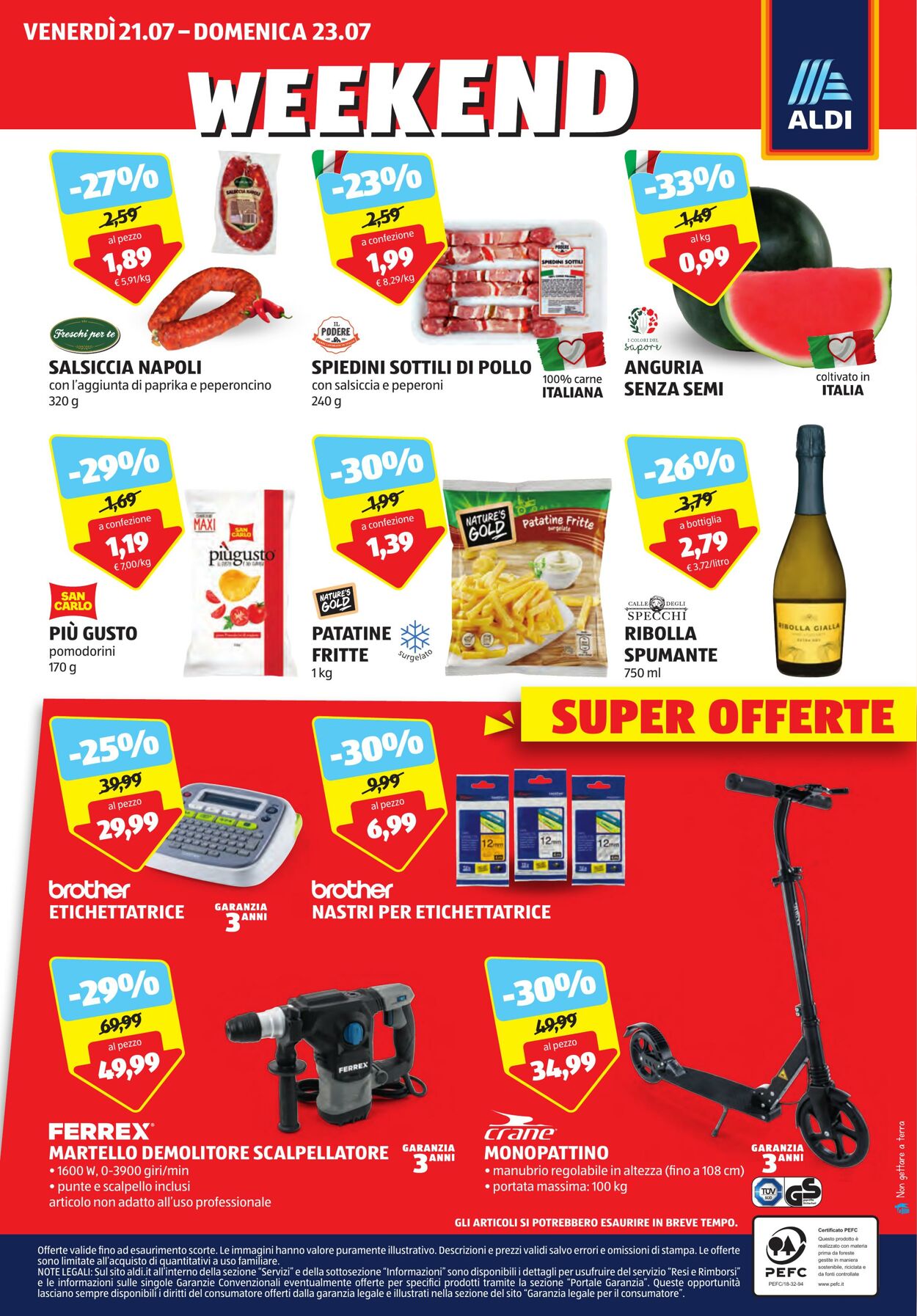 Volantino Aldi 17.07.2023 - 23.07.2023