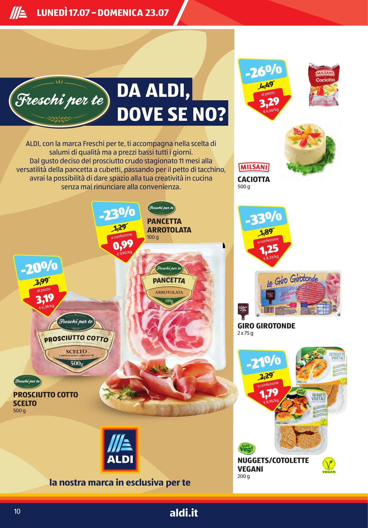 Volantino Aldi 17.07.2023 - 23.07.2023