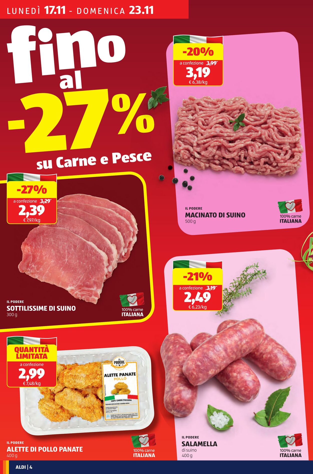 Volantino Aldi 17.11.2025 - 23.11.2025