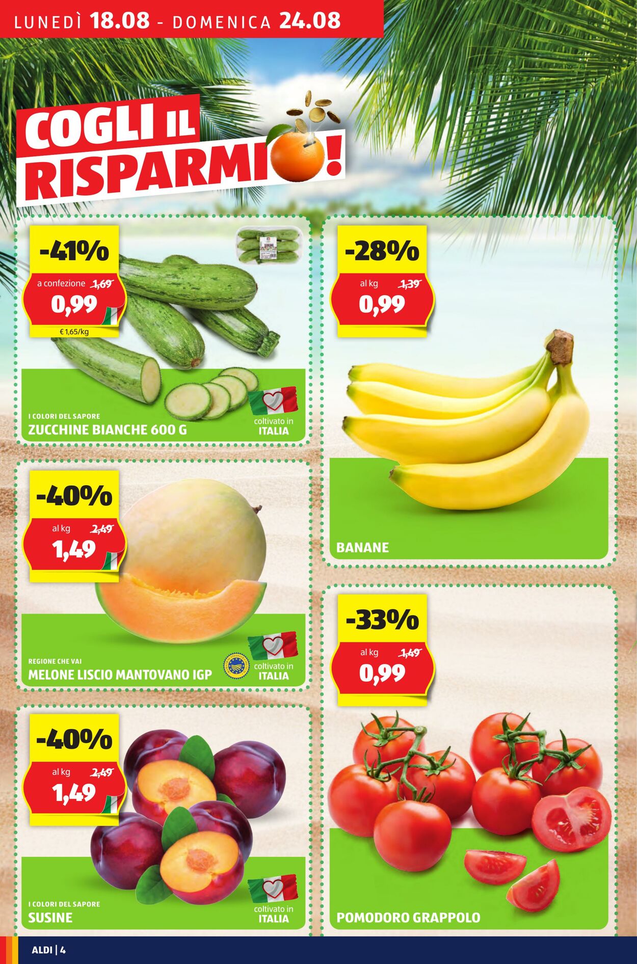 Volantino Aldi 18.08.2025 - 24.08.2025