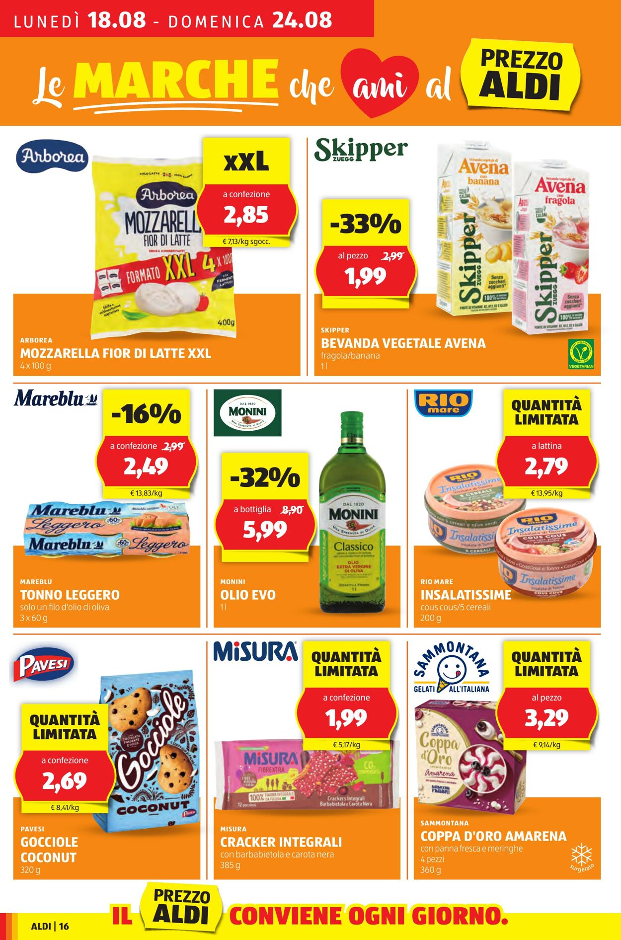 Volantino Aldi 18.08.2025 - 24.08.2025