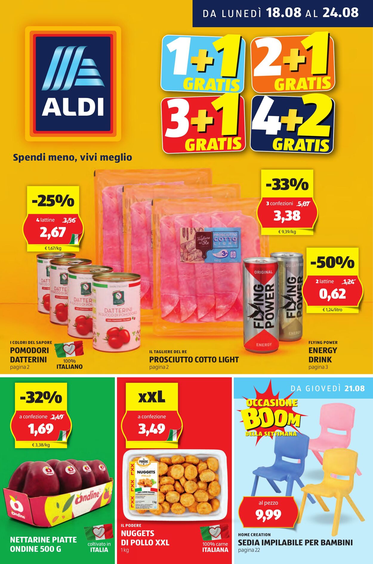 Volantino Aldi 18.08.2025 - 24.08.2025