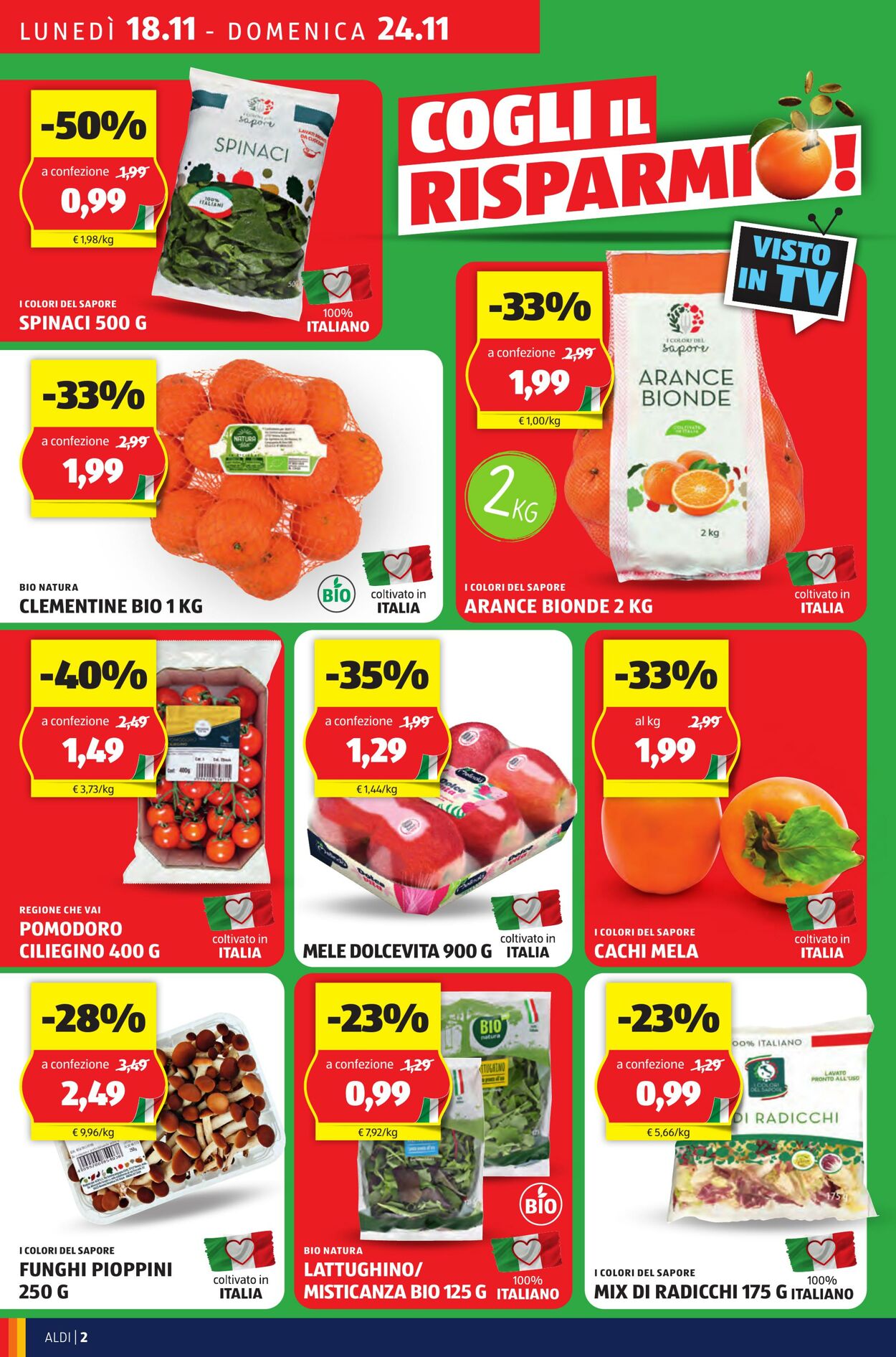 Volantino Aldi 18.11.2024 - 24.11.2024