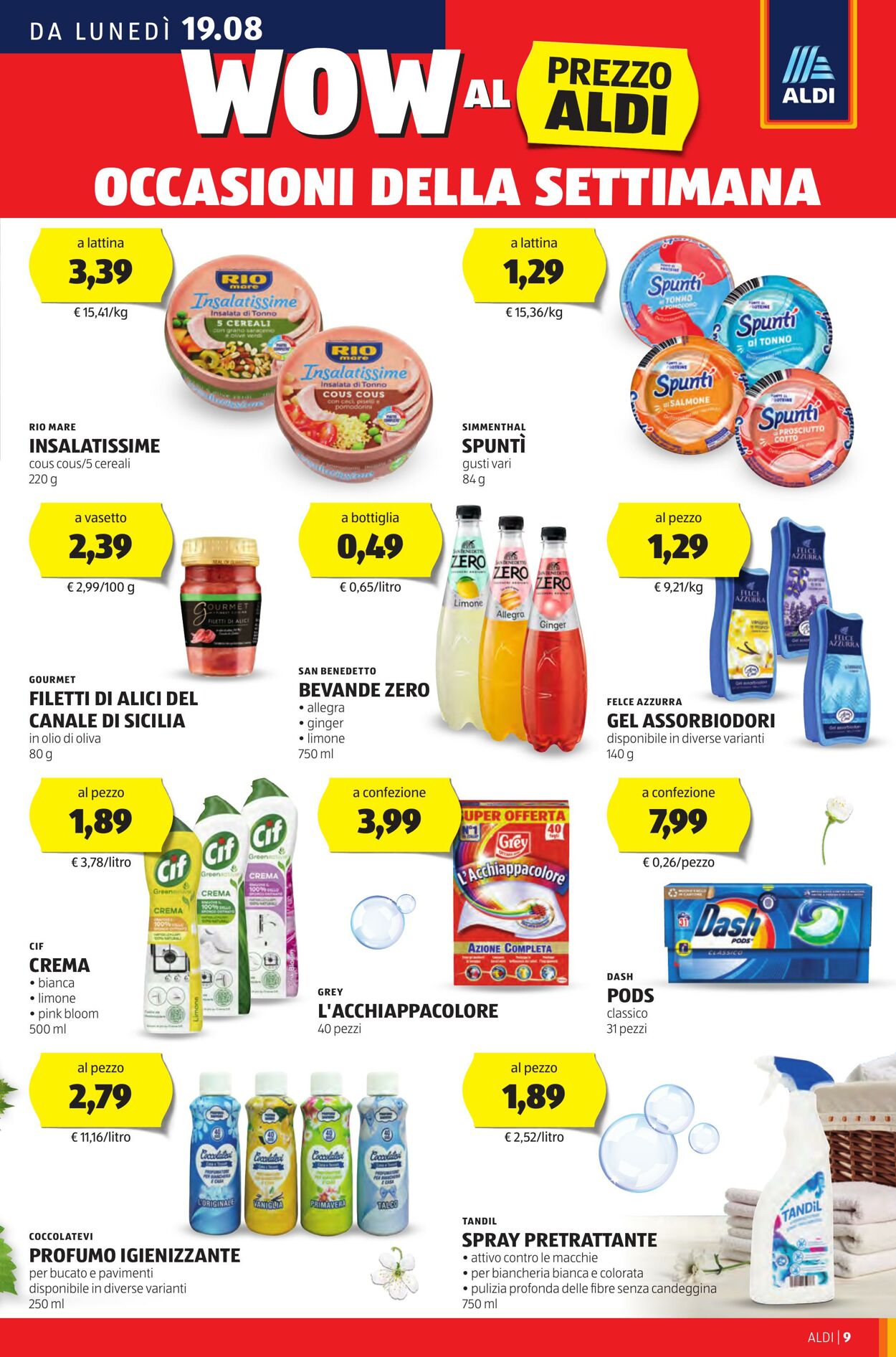 Volantino Aldi 19.08.2024 - 25.08.2024