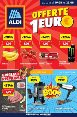 Volantino Aldi 19.08.2024 - 25.08.2024