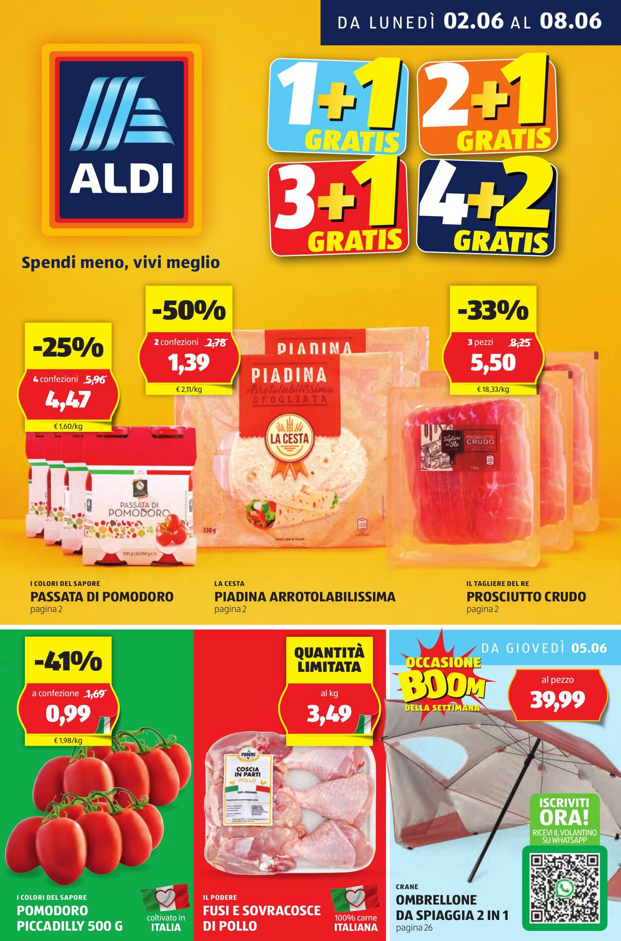 Volantino Aldi 02.06.2025 - 08.06.2025
