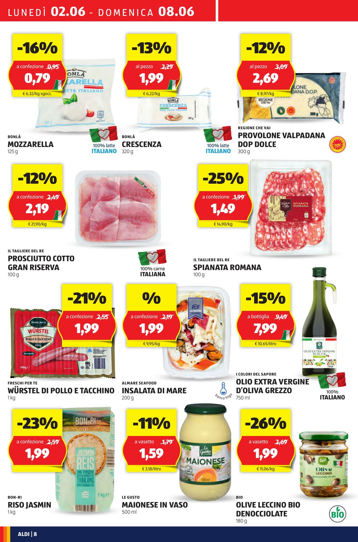 Volantino Aldi 02.06.2025 - 08.06.2025