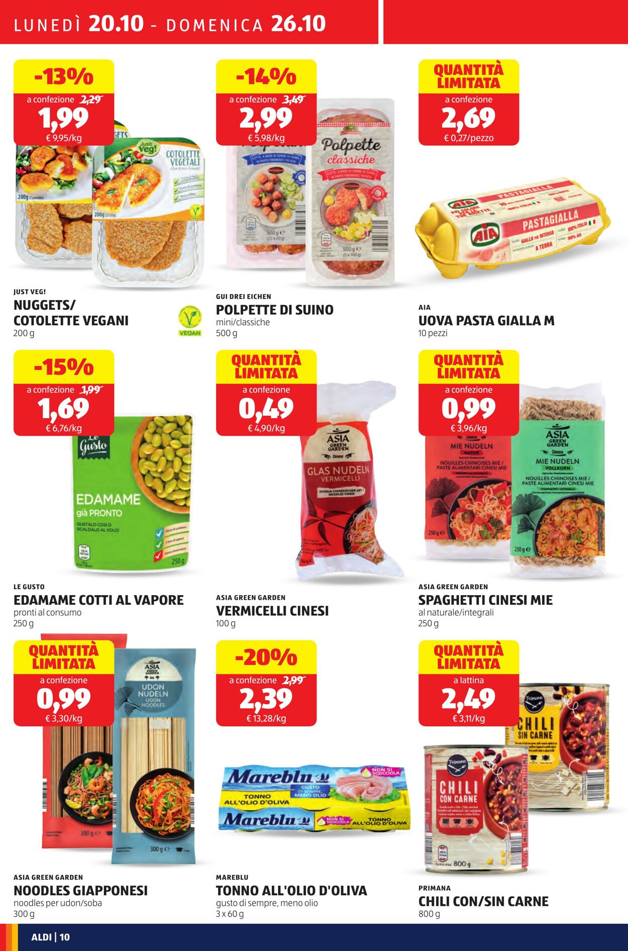 Volantino Aldi 20.10.2025 - 26.10.2025