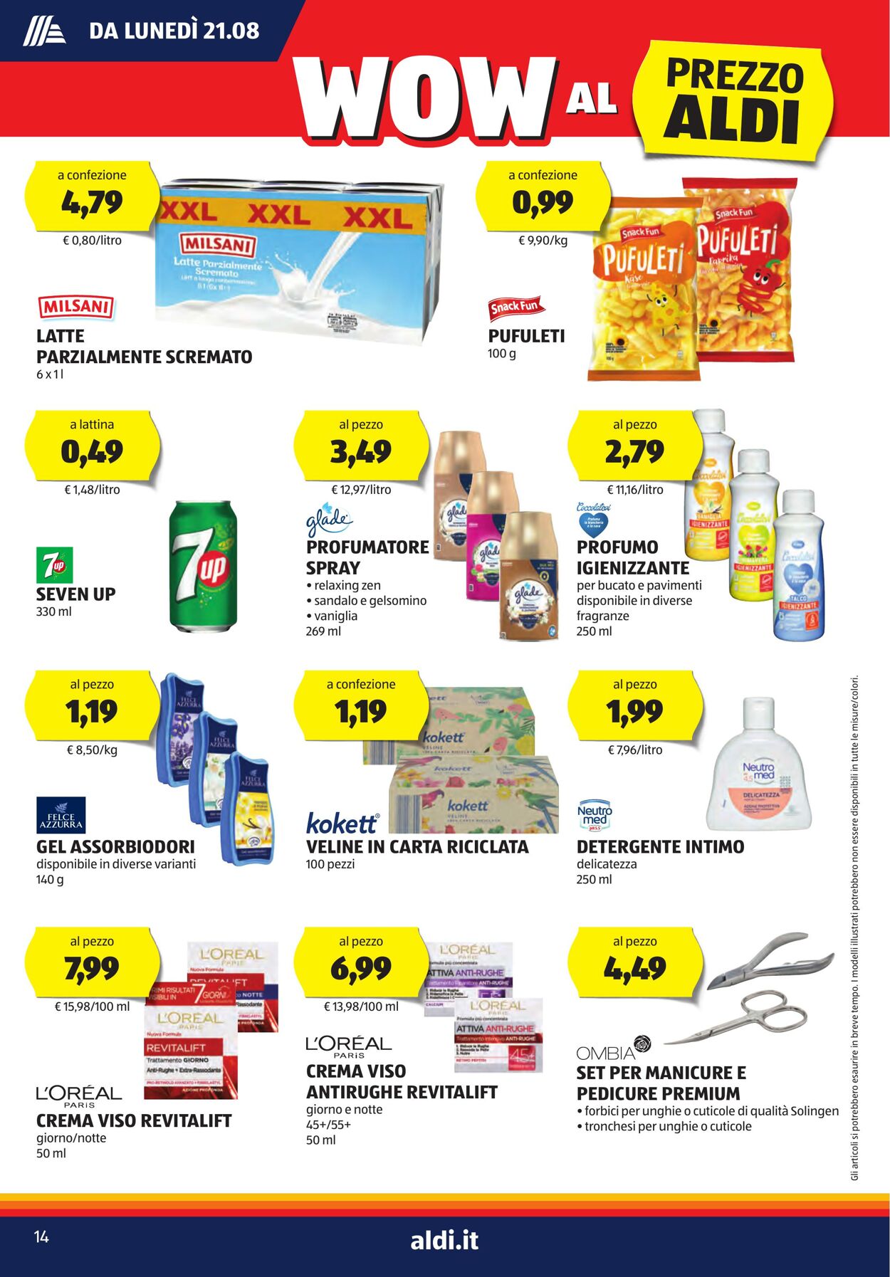 Volantino Aldi 21.08.2023 - 27.08.2023