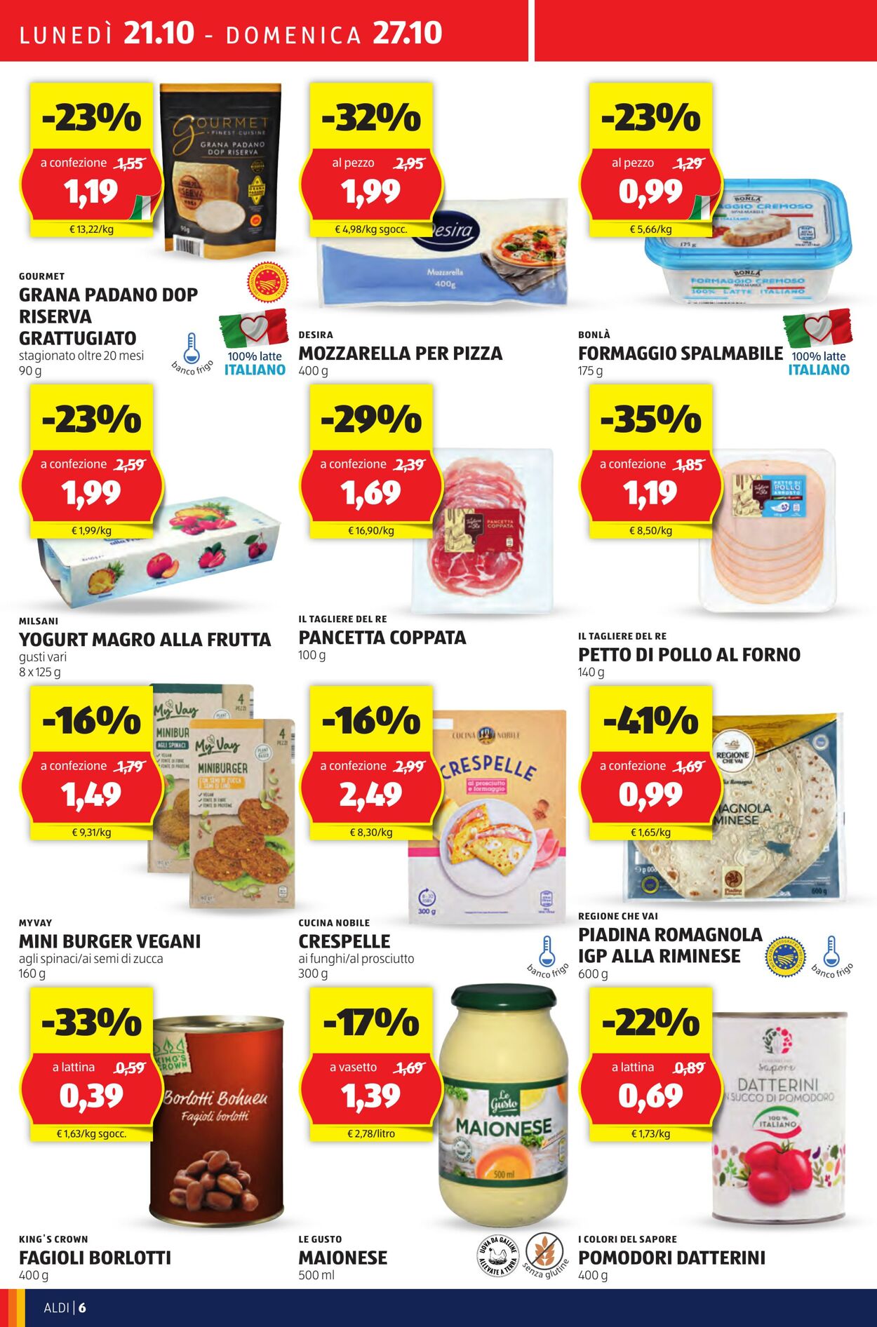 Volantino Aldi 21.10.2024 - 27.10.2024