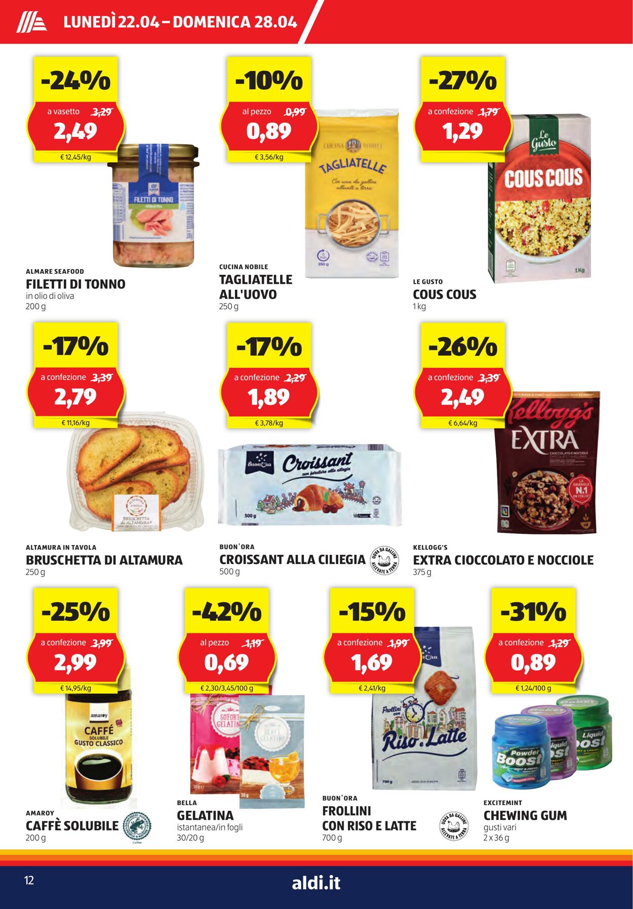 Volantino Aldi 22.04.2024 - 28.04.2024