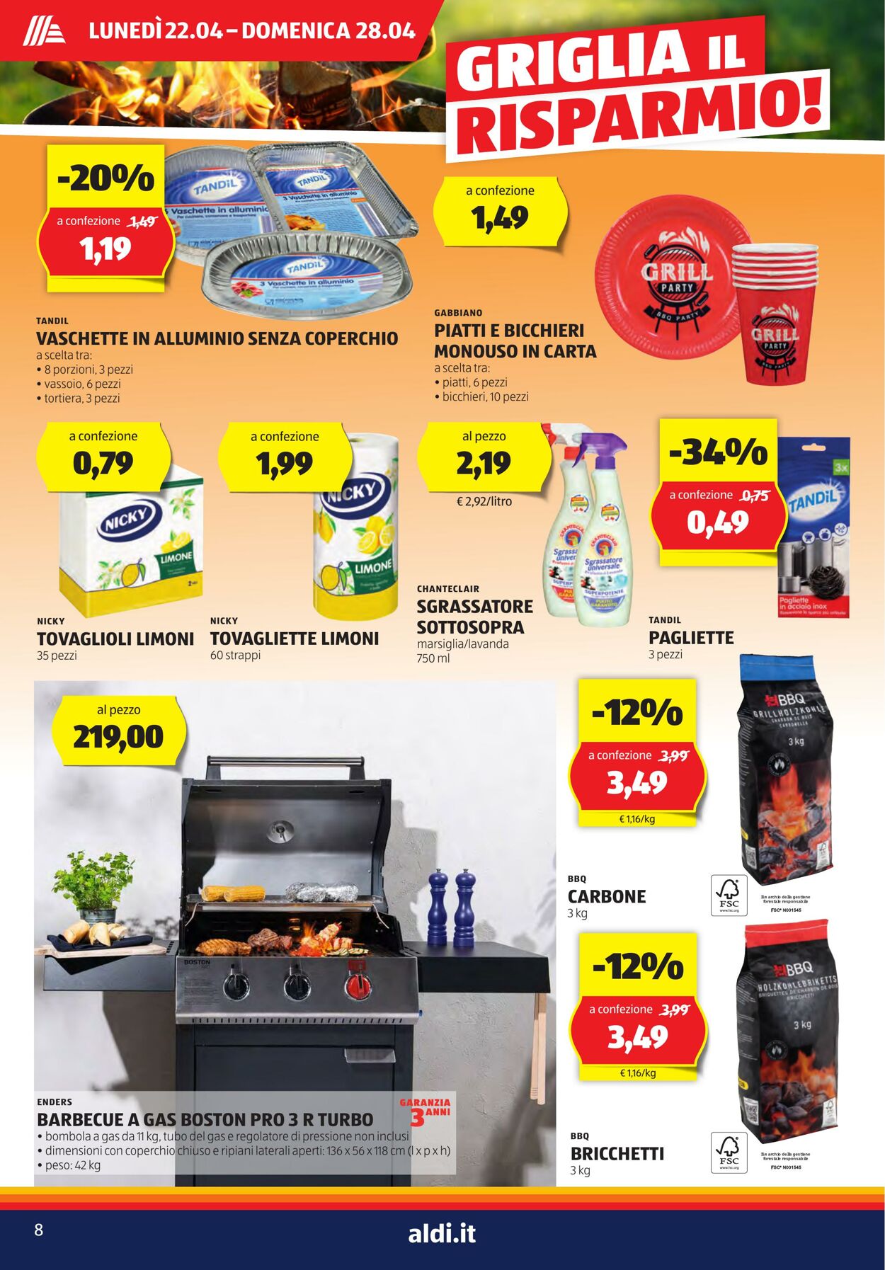 Volantino Aldi 22.04.2024 - 28.04.2024