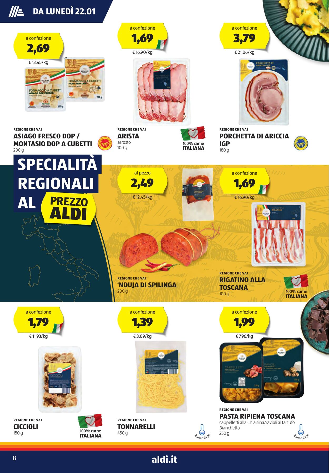 Volantino Aldi 22.01.2024 - 28.01.2024