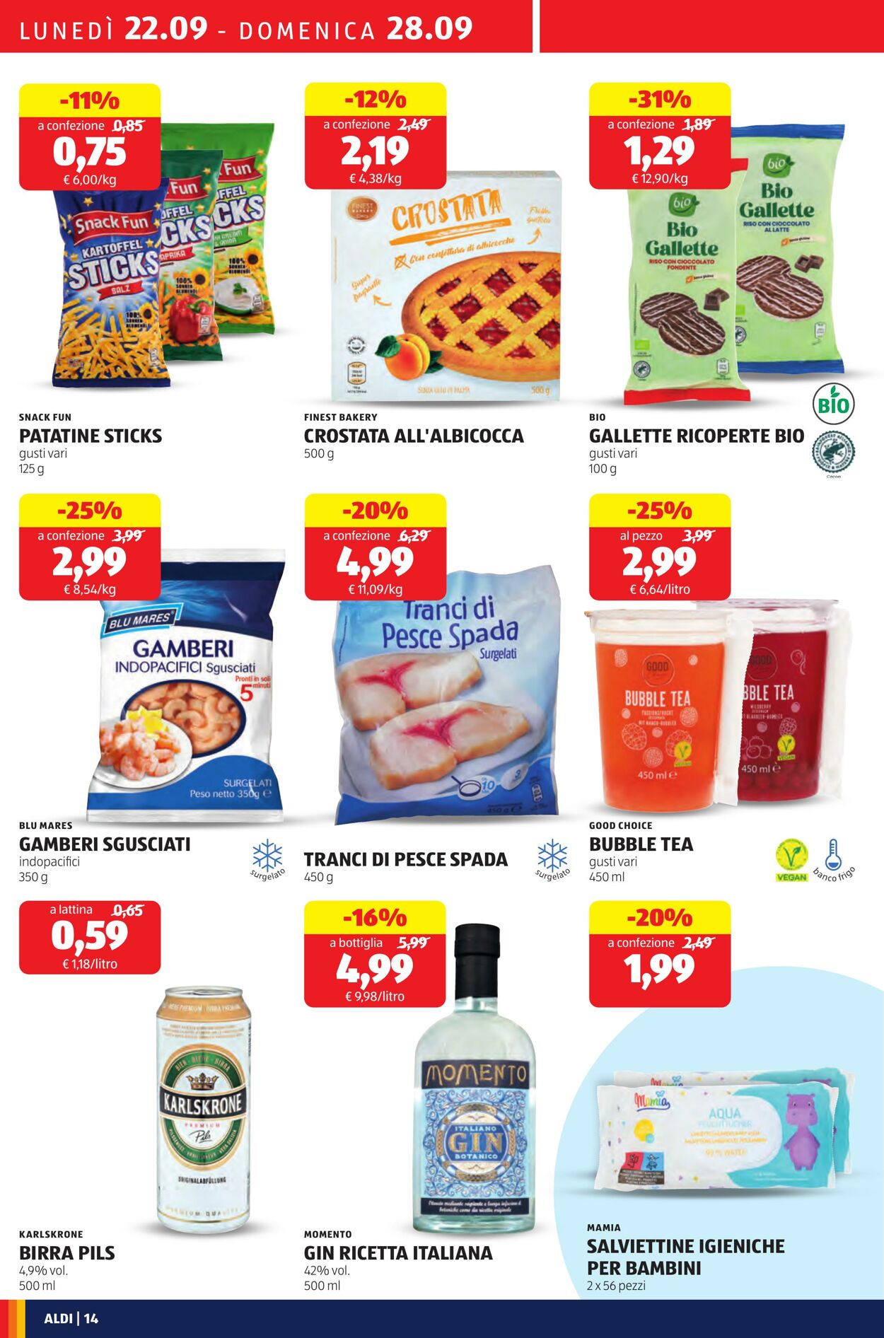 Volantino Aldi 22.09.2025 - 28.09.2025
