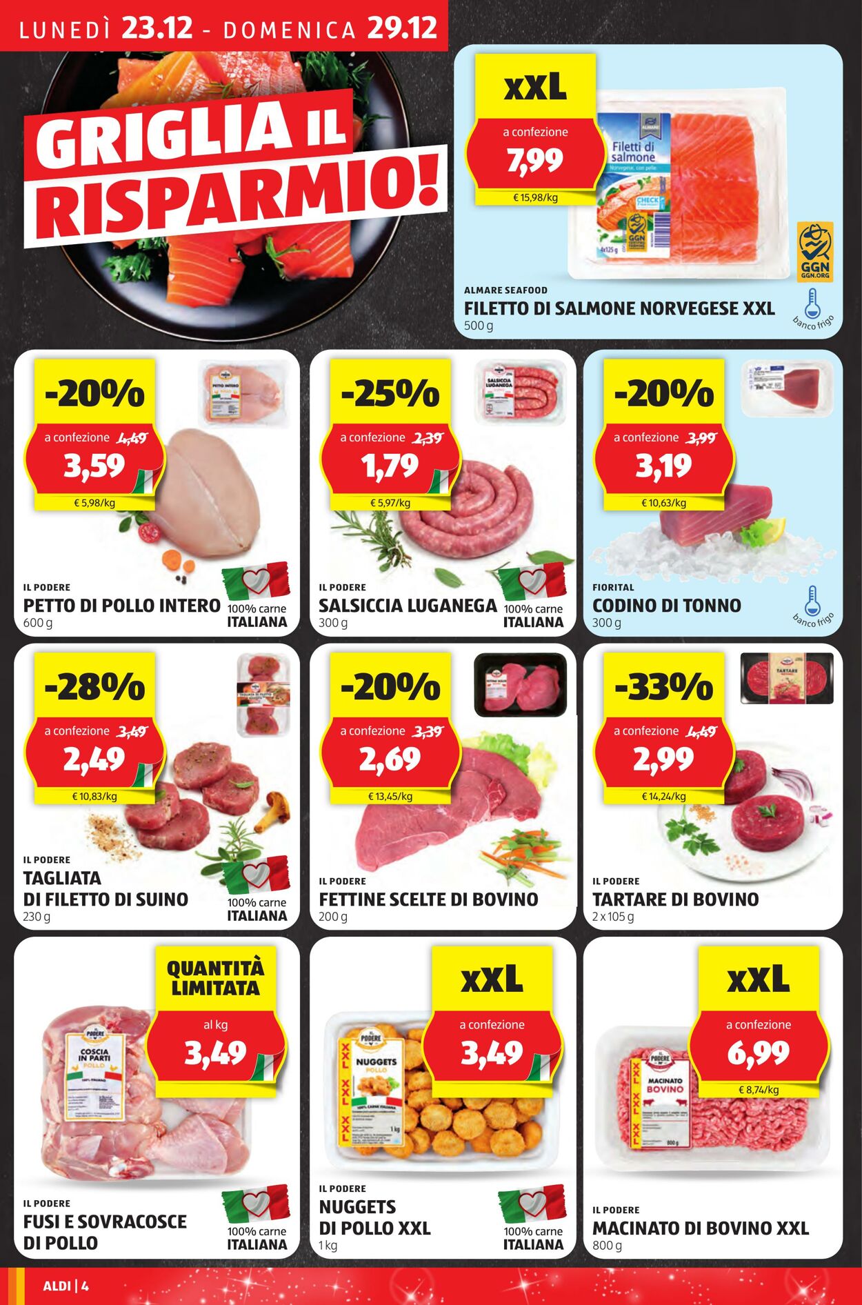 Volantino Aldi 23.12.2024 - 29.12.2024