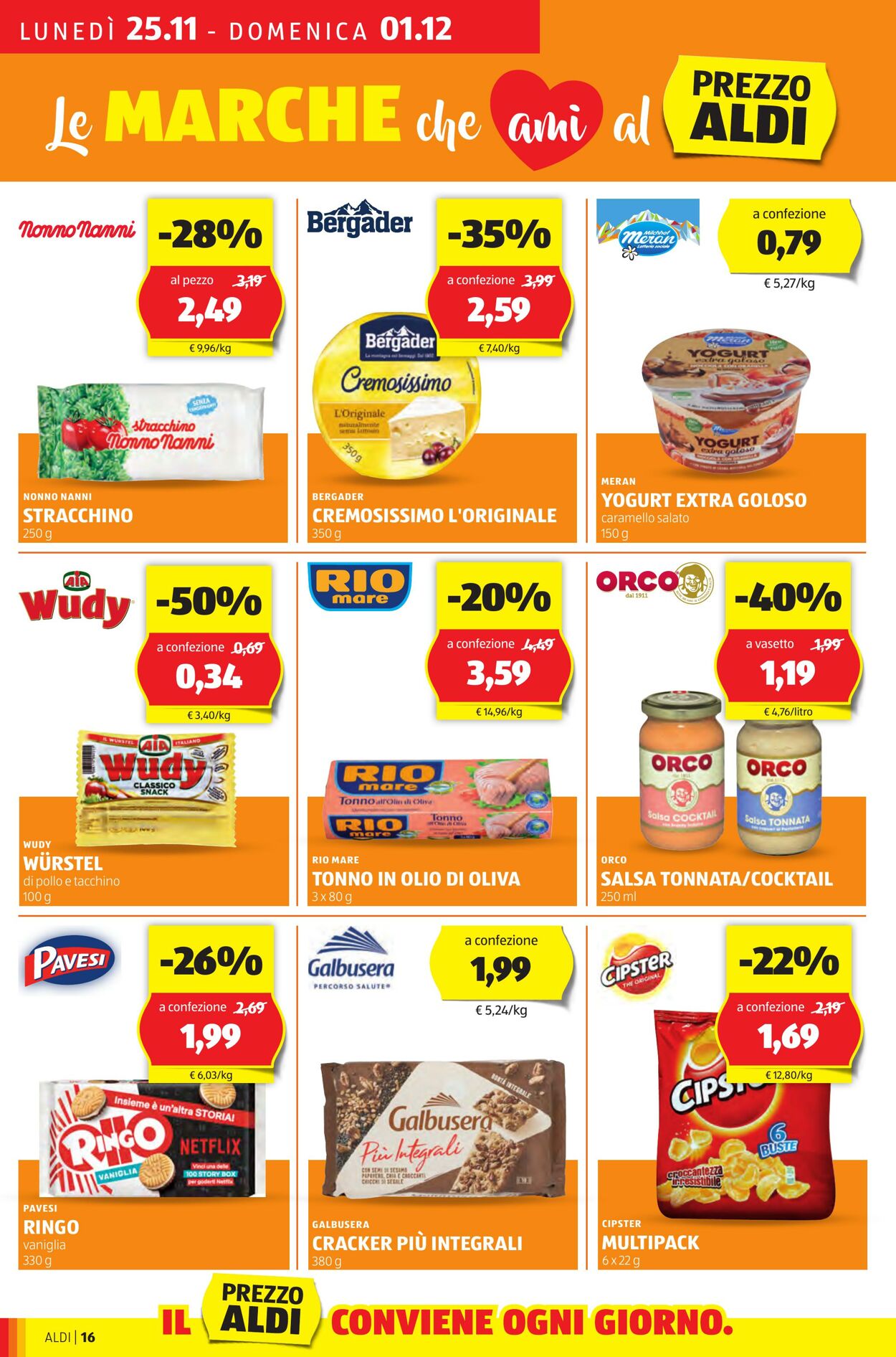 Volantino Aldi 25.11.2024 - 01.12.2024