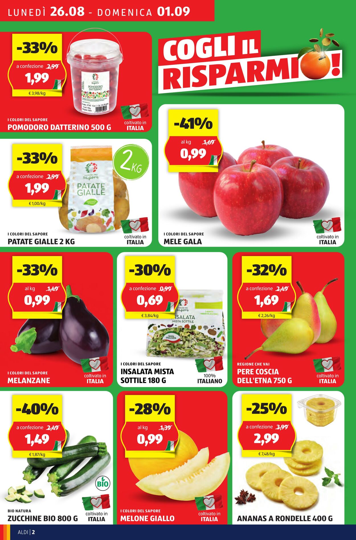 Volantino Aldi 26.08.2024 - 01.09.2024