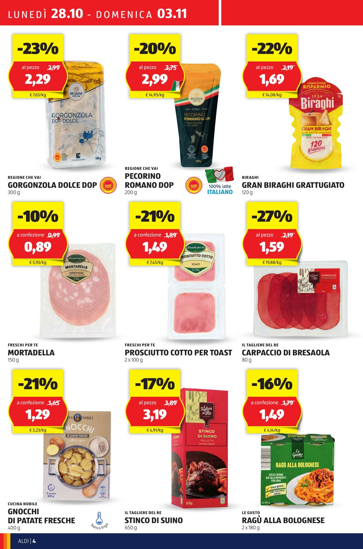 Volantino Aldi 28.10.2024 - 03.11.2024