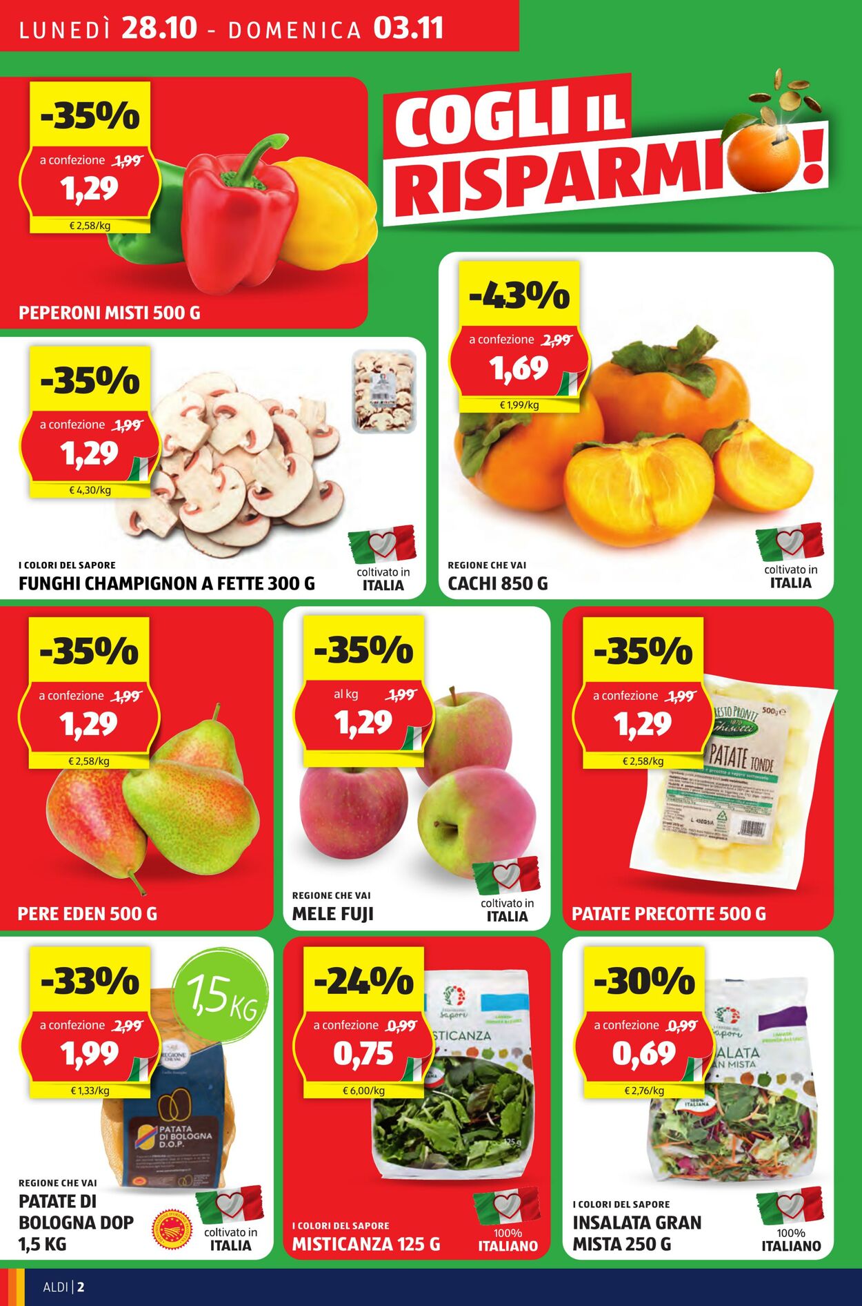 Volantino Aldi 28.10.2024 - 03.11.2024