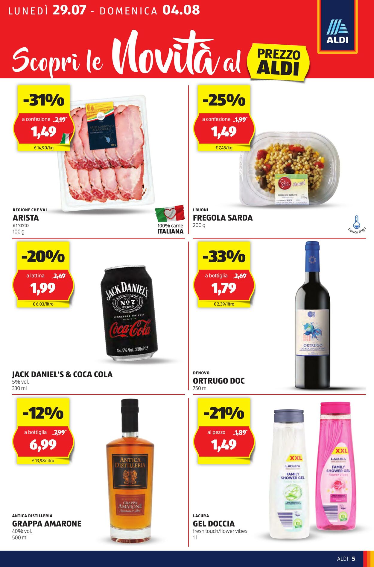 Volantino Aldi 29.07.2024 - 04.08.2024